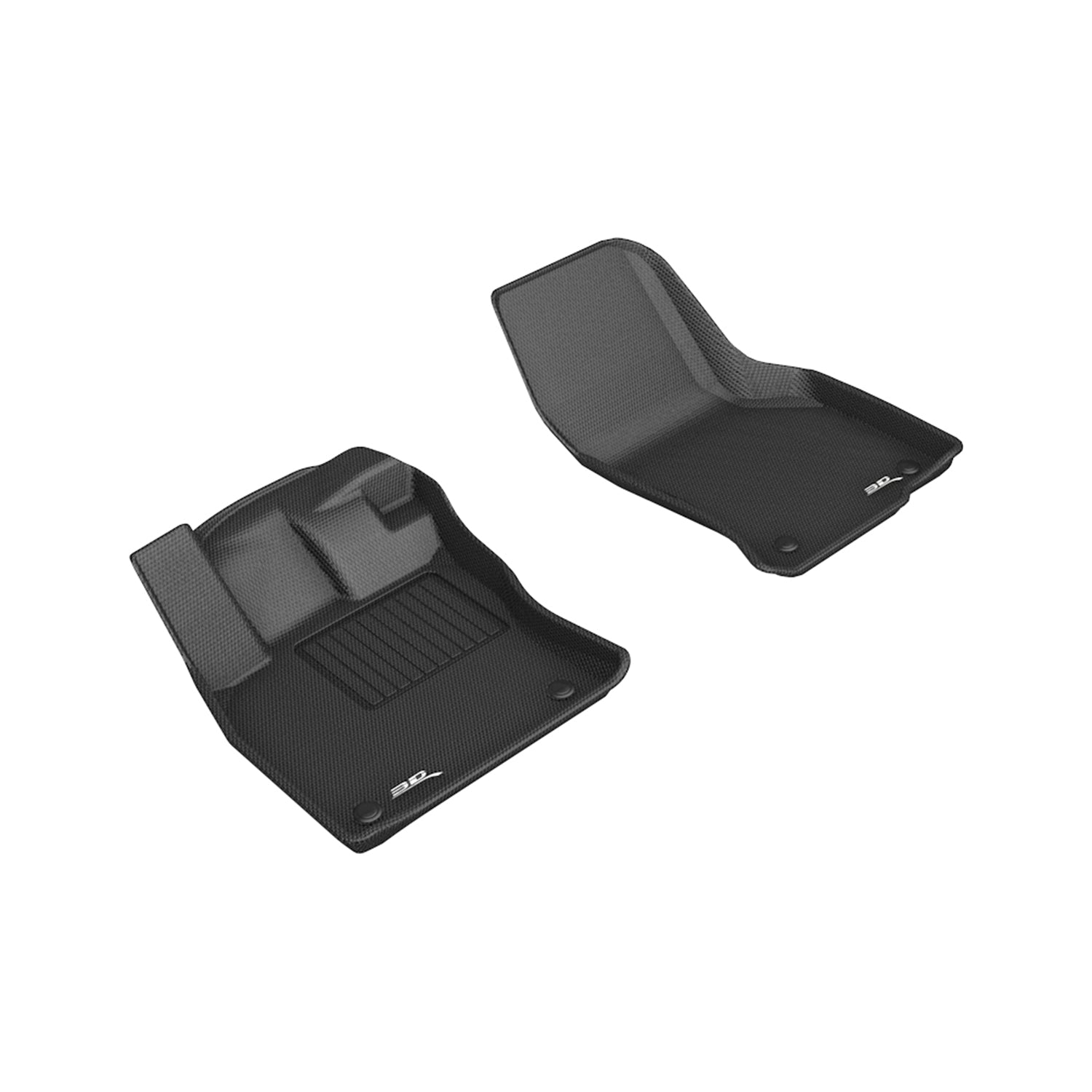3D Maxpider 2019-2024 Volkswagen Arteon Kagu Black 1st Row Floor Liner L1VW07311509