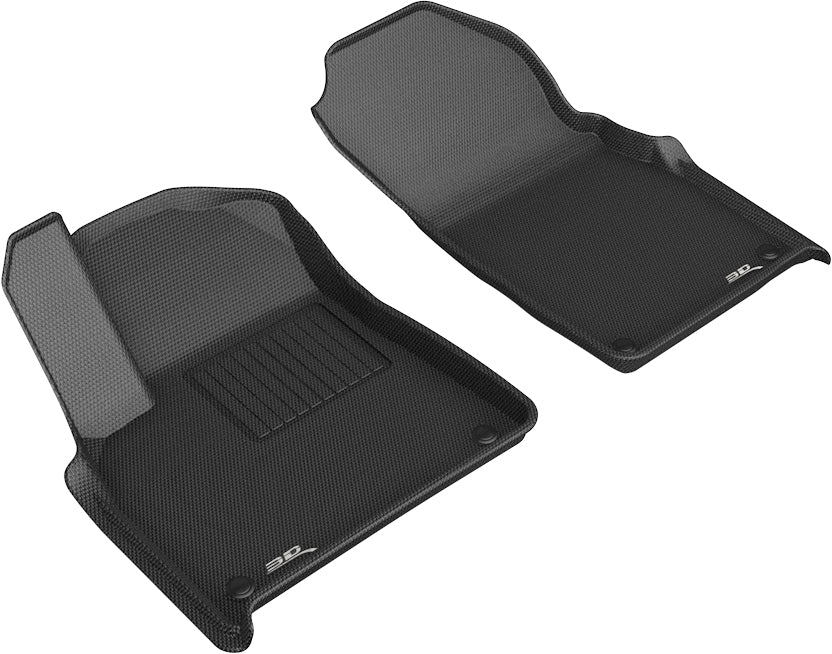 3D Maxpider 2019-2024 Lamborghini Urus Custom Fit Floor Liner Kagu Floor Mat Carbon Fiber Embossed Pattern Black L1LB00011509