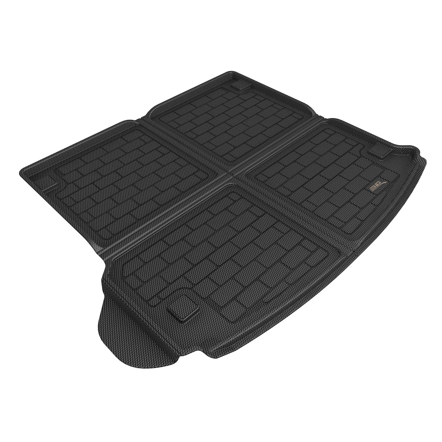 3D Maxpider 2021-2024 Land Rover Range Rover Velar Custom Fit Kagu Kagu Carbon Fiber Embossed Pattern Black Cargo Liner M1LR0331309