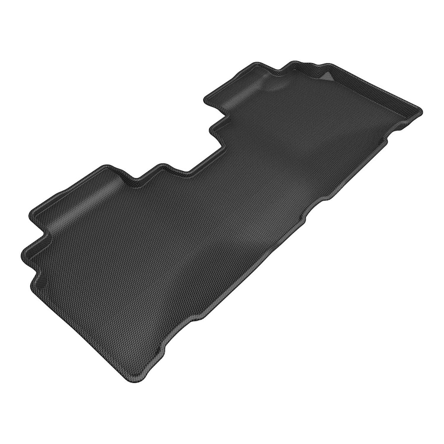 3D Maxpider 2023-2024 Cadillac Lyriq 2nd Row Kagu Carbon Fiber Embossed Pattern Floor Mat Black L1CD02521509