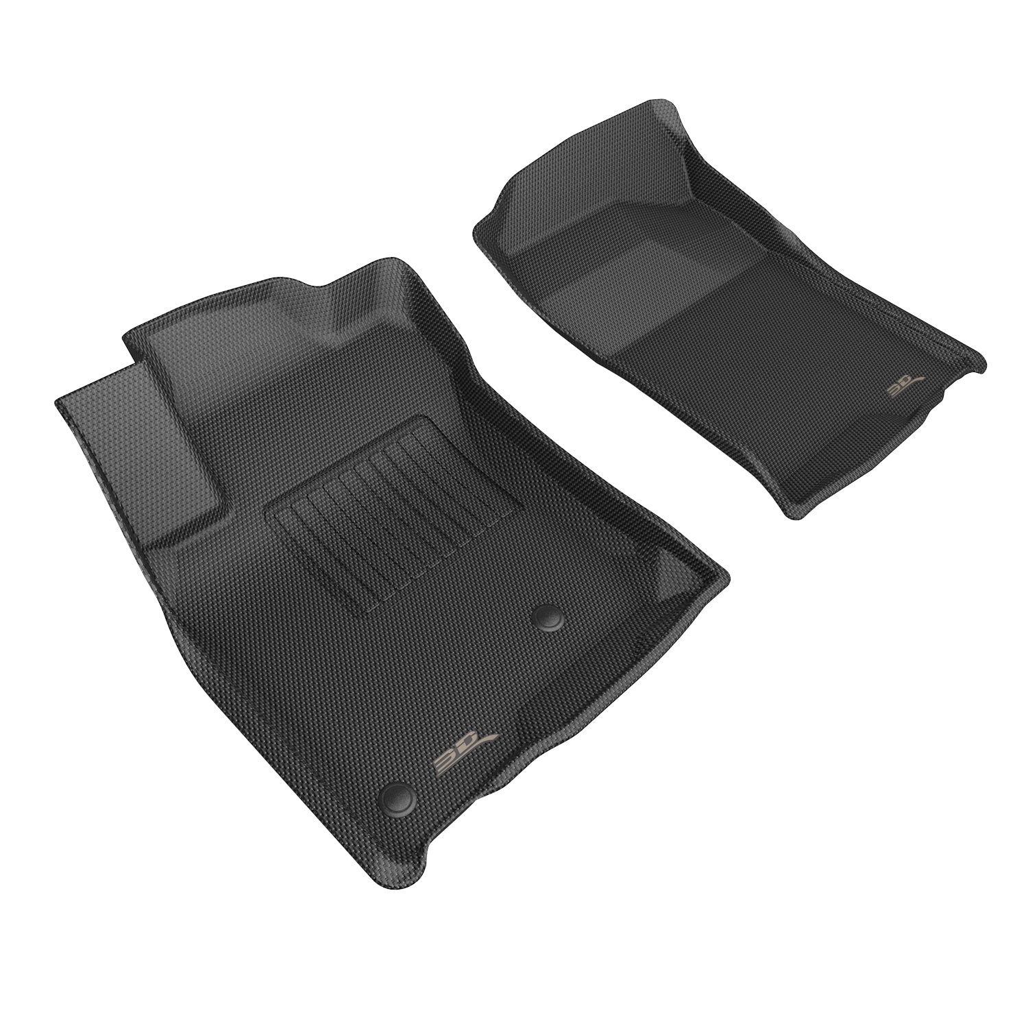 3D Maxpider 2003-2008 Lexus GX Custom Fit All-Weather Kagu Black 1st Row Floor Liner L1LX07911509