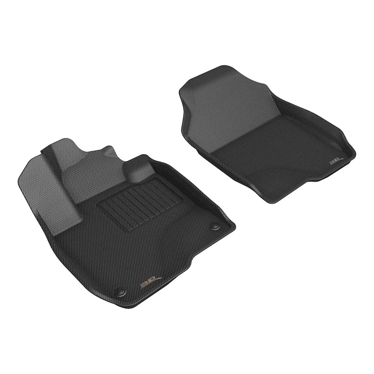 3D Maxpider 2023-2024 Honda Hr-V Custom Fit Floor Liner 1st Row Kagu Carbon Fiber Embossed Pattern Black L1HD13111509