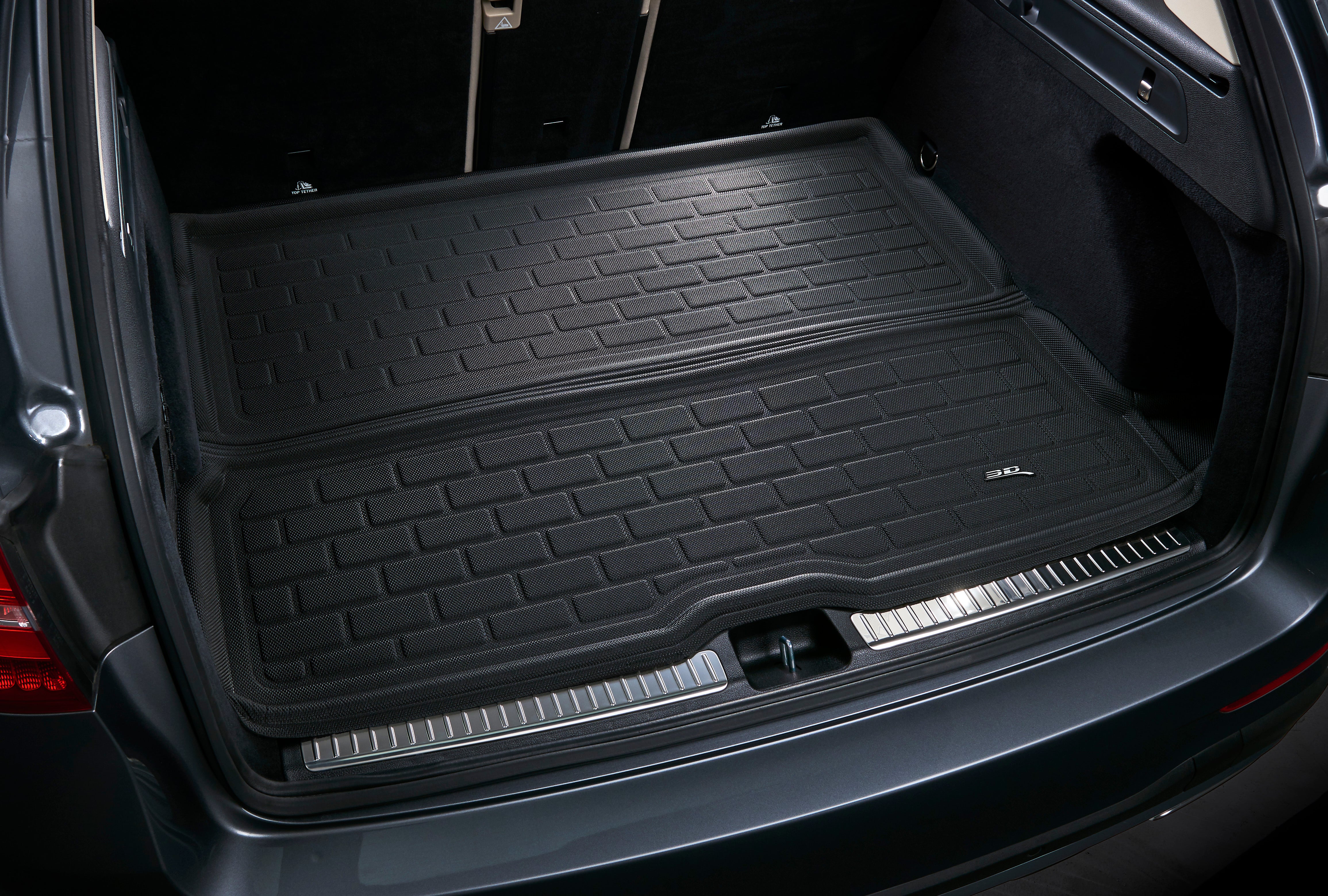 3D Maxpider 2002-2005 Ford Explorer Custom Fit Kagu Cargo Liner Carbon Fiber Embossed Pattern Black M1FR0171309