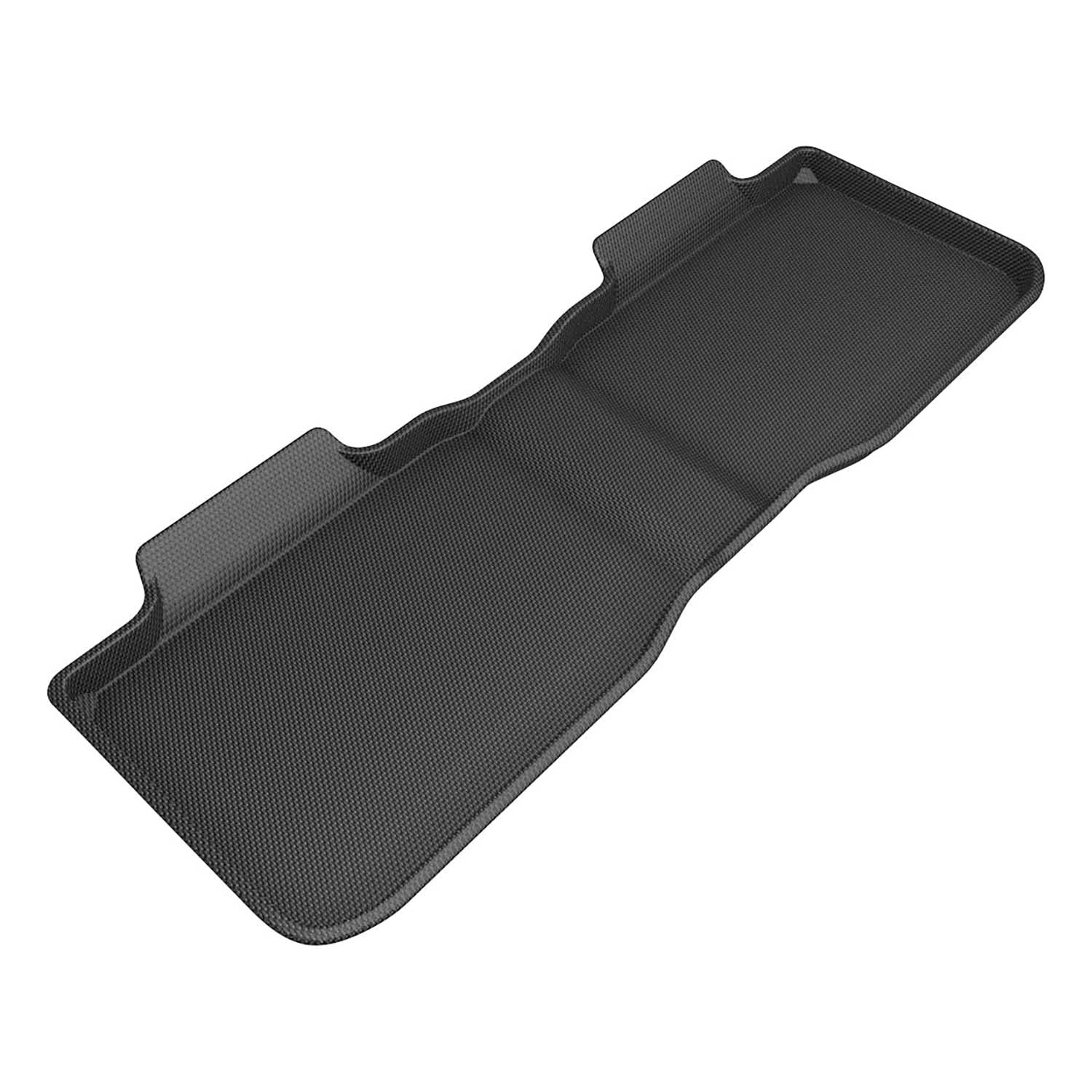 3D Maxpider 2022-2024 Lucid Air Touring Kagu 2nd Row Carbon Fiber Embossed Pattern Black Floor Mats L1LU00121509