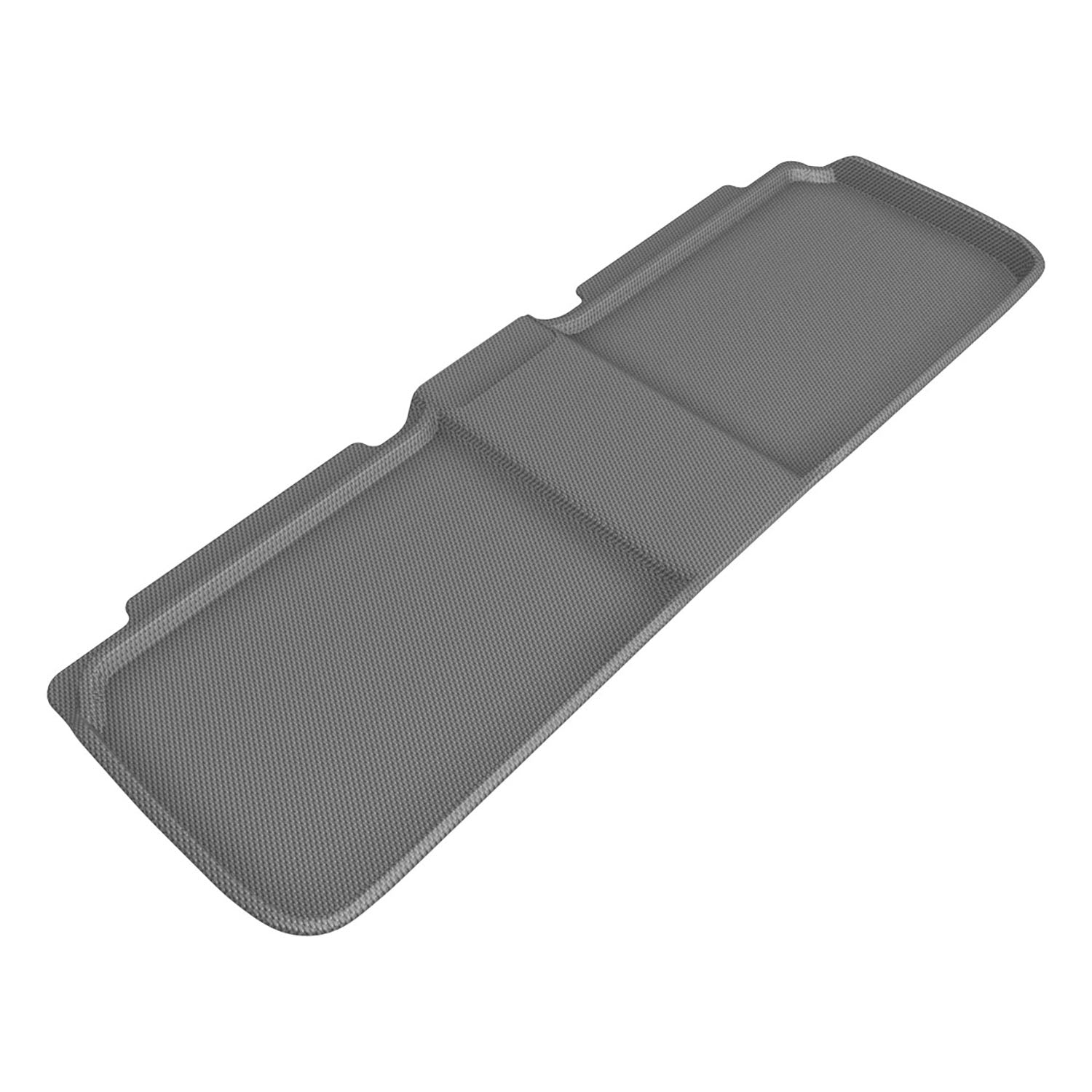 3D Maxpider 2022-2024 Lucid Air Kagu 2nd Row Carbon Fiber Embossed Pattern Gray Floor Mats L1LU00021501