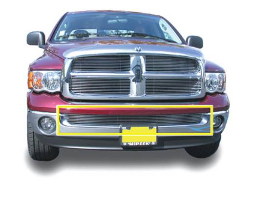 T-Rex 2002-2008 Dodge Ram Pickup Bumper Billet Grille Insert Polished 25465