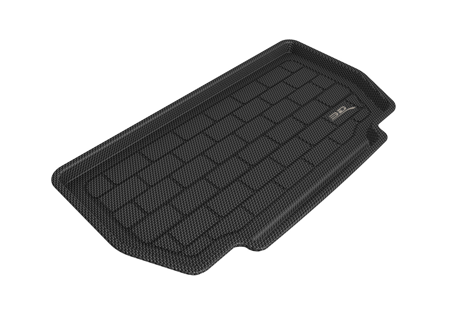 3D Maxpider 2020-2023 Audi E-Tron E-Tron S Custom Fit Kagu Cargo Liner Carbon Fiber Embossed Pattern Black M1AD0671309