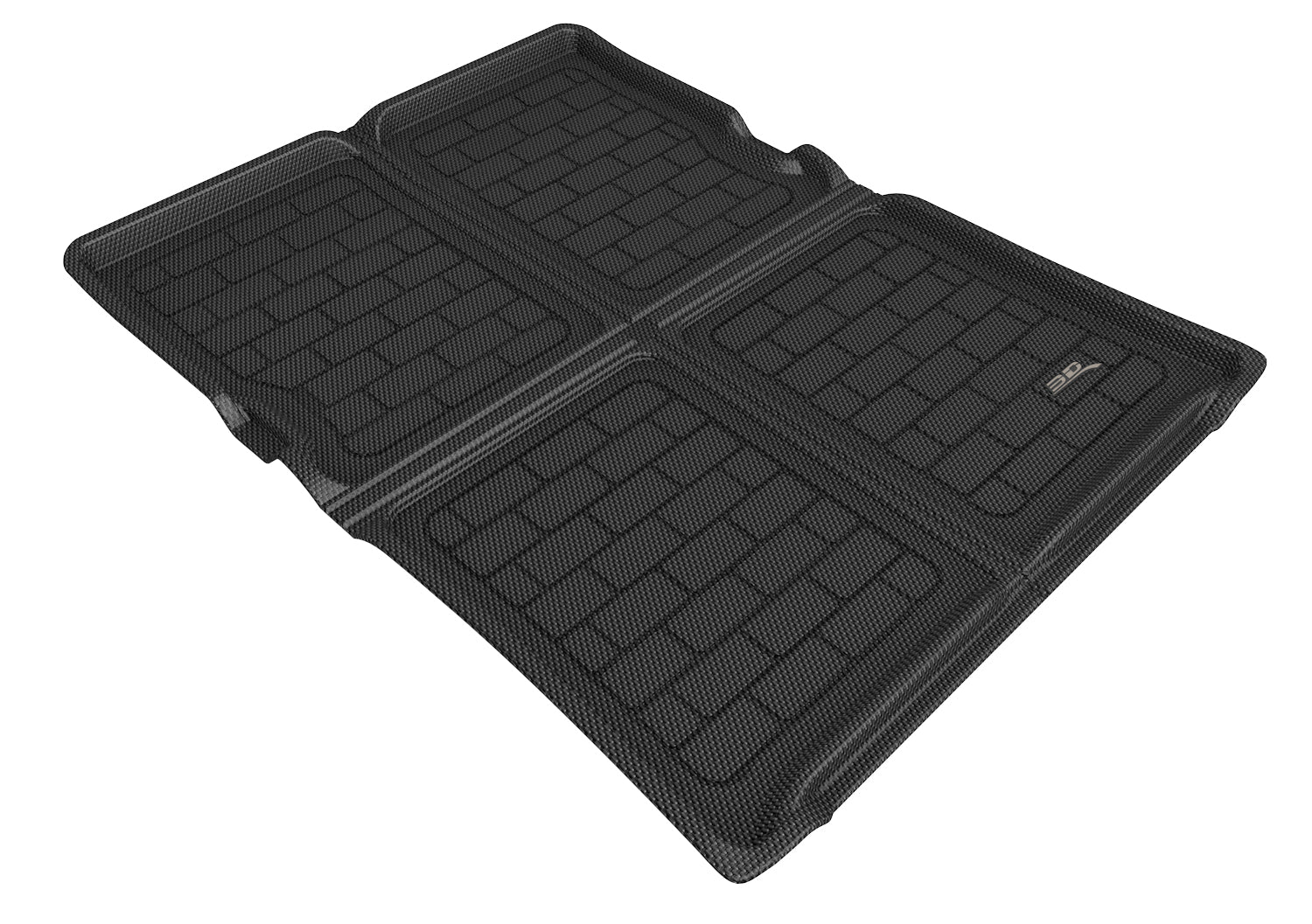 3D Maxpider 2018-2024 BMW 8 Series Gran Coupe G16 Custom Fit Kagu Carbon Fiber Embossed Pattern Cargo Liner Black M1BM1141309