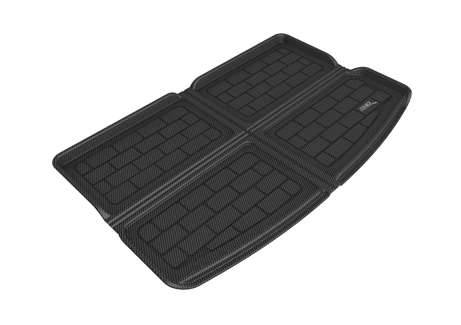 3D Maxpider 2022-2023 Chevrolet Bolt EUV Custom Fit Kagu Cargo Liner Carbon Fiber Embossed Pattern Black M1CH0971309