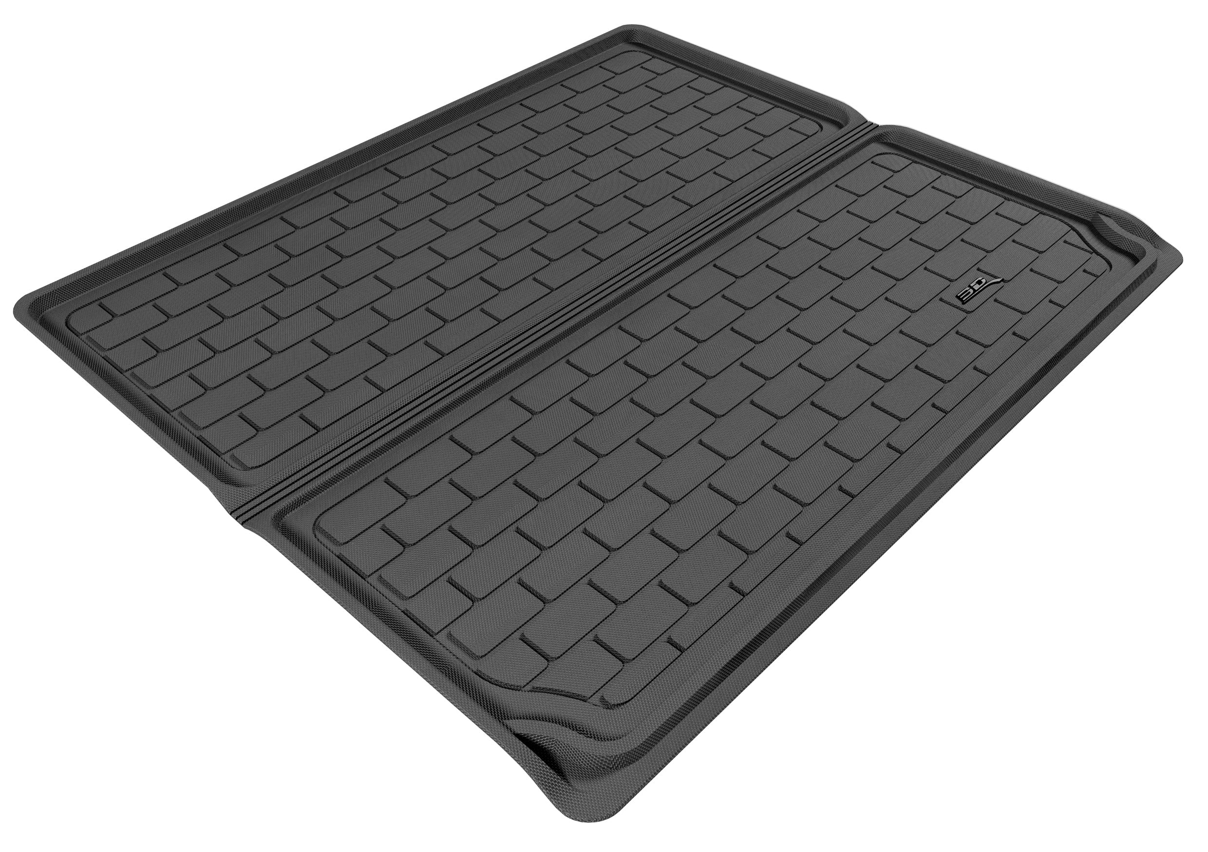 3D Maxpider 2002-2005 Ford Explorer Custom Fit Kagu Cargo Liner Carbon Fiber Embossed Pattern Black M1FR0171309