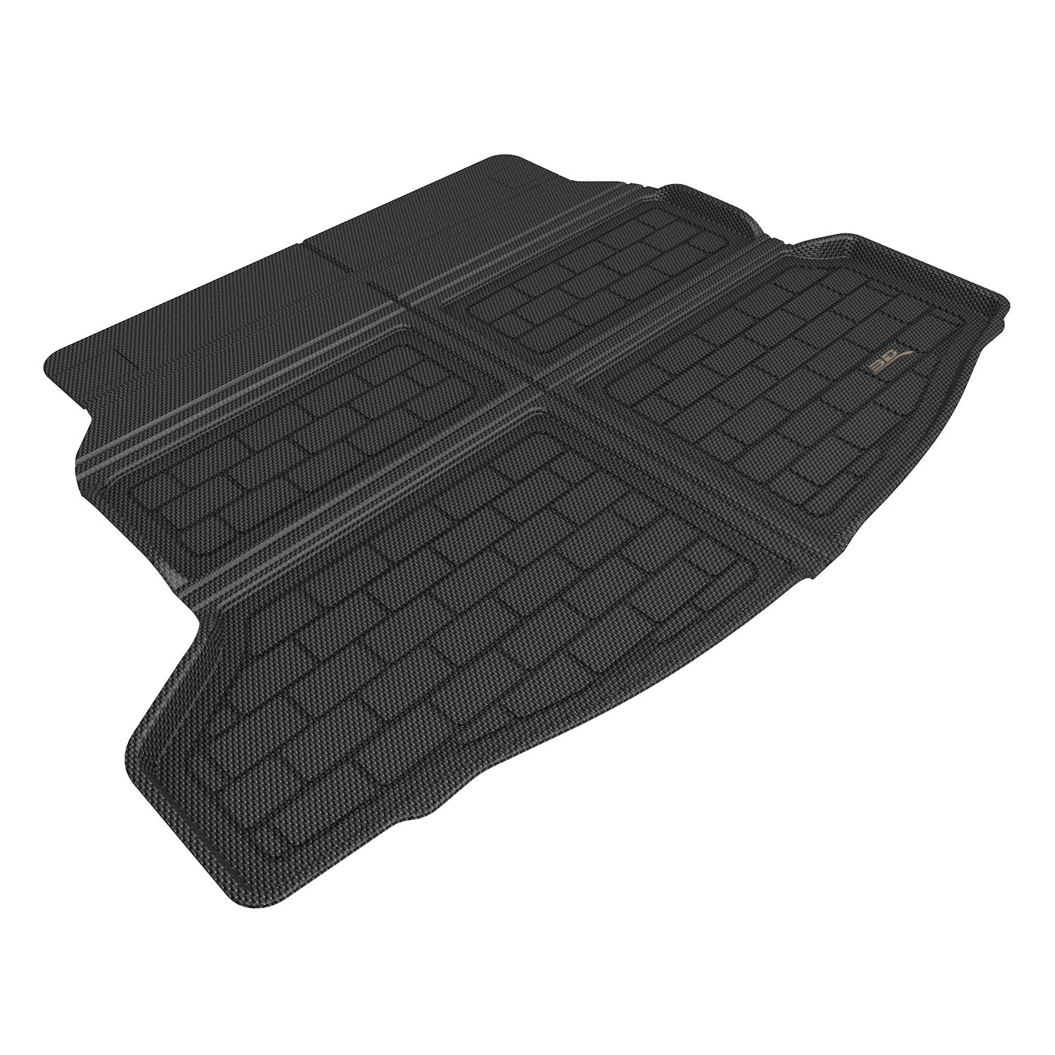 3D Maxpider 2022-2024 Honda Civic Custom Fit Cargo Liner Kagu Carbon Fiber Embossed Pattern Black M1HD1201309