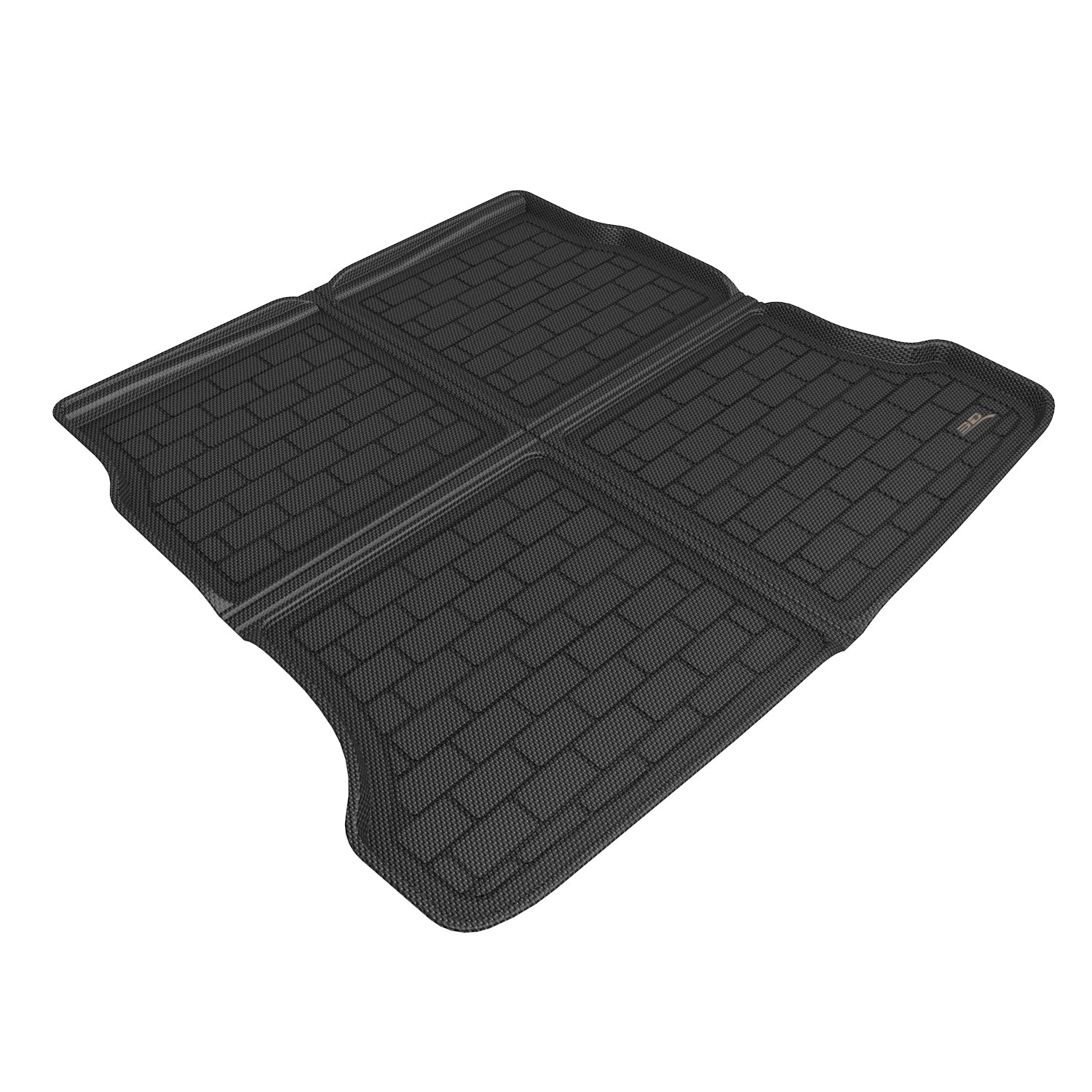 3D Maxpider 2023 Hyundai Ioniq 6 Kagu Foldable Cargo Liner Carbon Fiber Embossed Pattern Black M1HY1341309