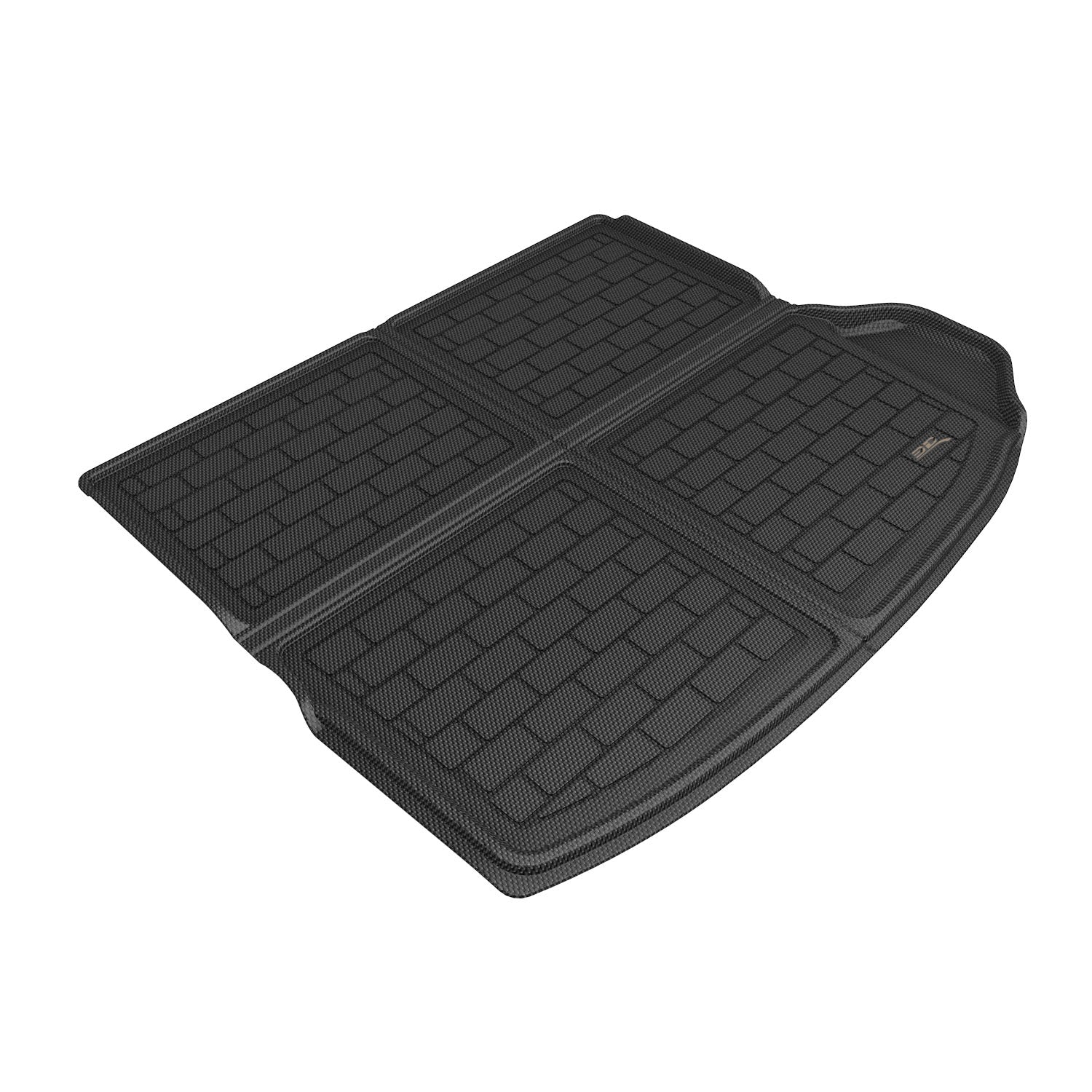 3D Maxpider 2022-2024 Jeep Grand Cherokee WL 5 seater Custom Fit Kagu Carbon Fiber Embossed Pattern Cargo Liner Black M1JP0261309
