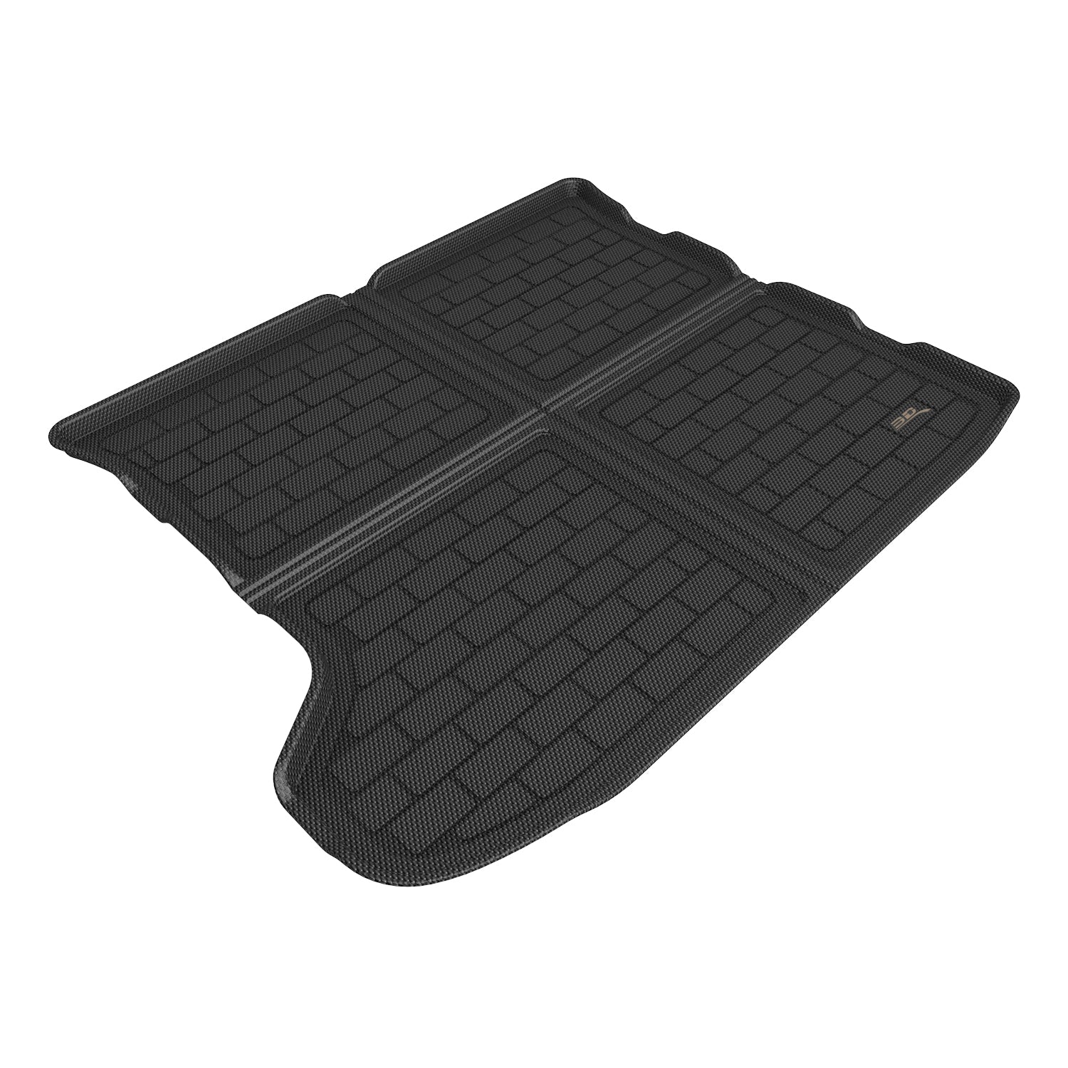 3D Maxpider 2022-2024 Kia Ev6 Crossfold Kagu Carbon Fiber Embossed Pattern Cargo Liner Black M1KA0711309