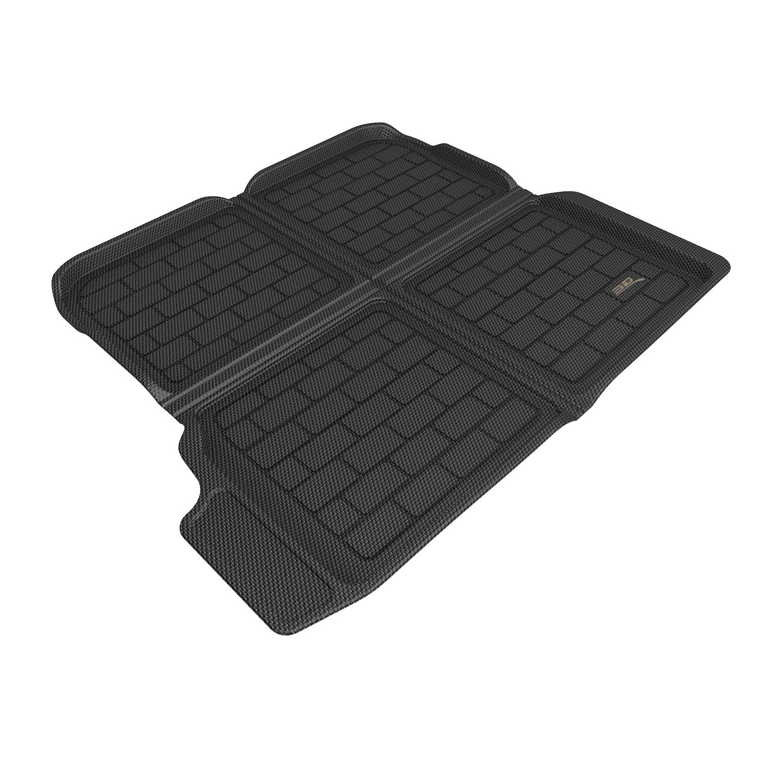 3D Maxpider 2023-2024 Mercedes-Benz EQE V295 Sedan Custom Fit Kagu Series Carbon Fiber Prints Black Cargo Liner M1MB1721309