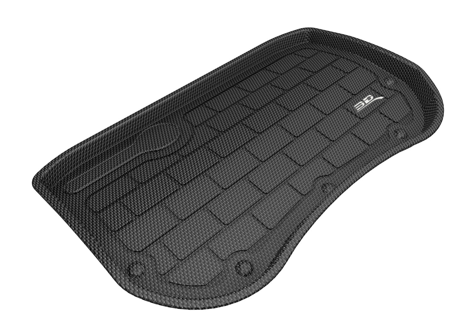 3D Maxpider 2018-2020 Tesla Model 3 Custom Fit Kagu Cargo Liner Carbon Fiber Embossed Pattern Black M1TL0061309