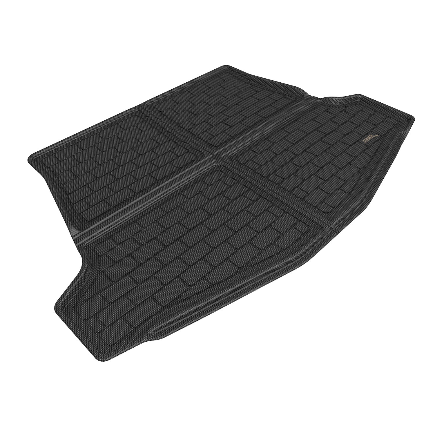 3D Maxpider 2023 Toyota BZ4X Black Kagu Carbon Fiber Embossed Pattern Cargo Liner M1TY2901309