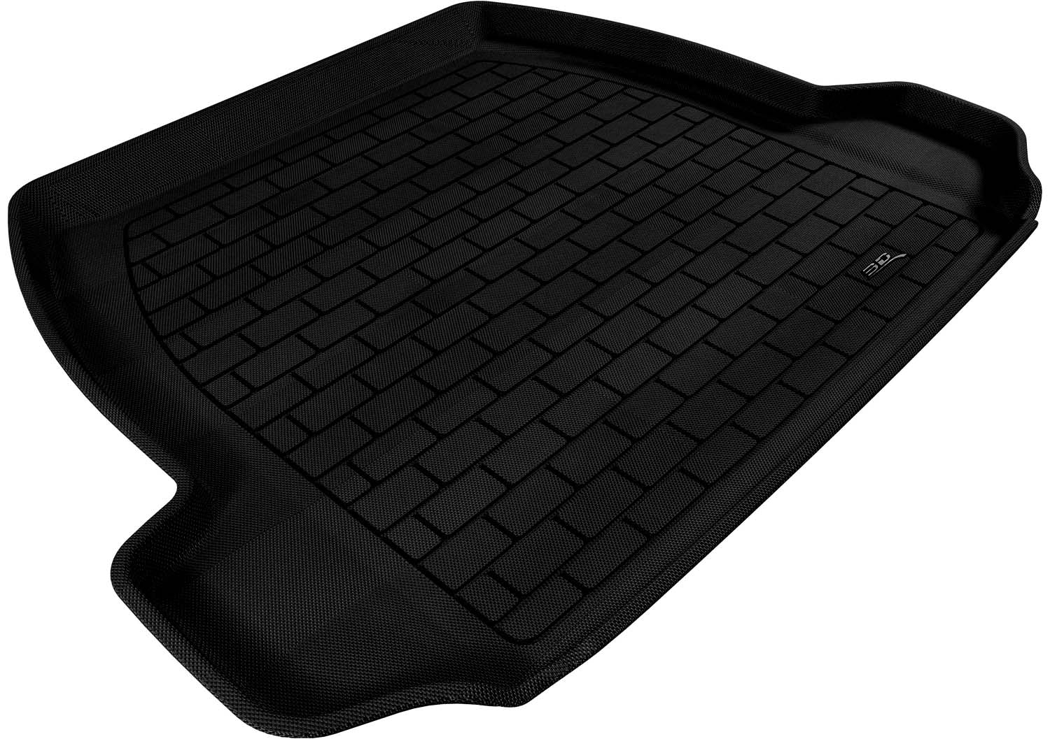 3D Maxpider 2007-2016 Volvo S80 Custom Fit Kagu Cargo Liner Carbon Fiber Embossed Pattern Black M1VV0021309