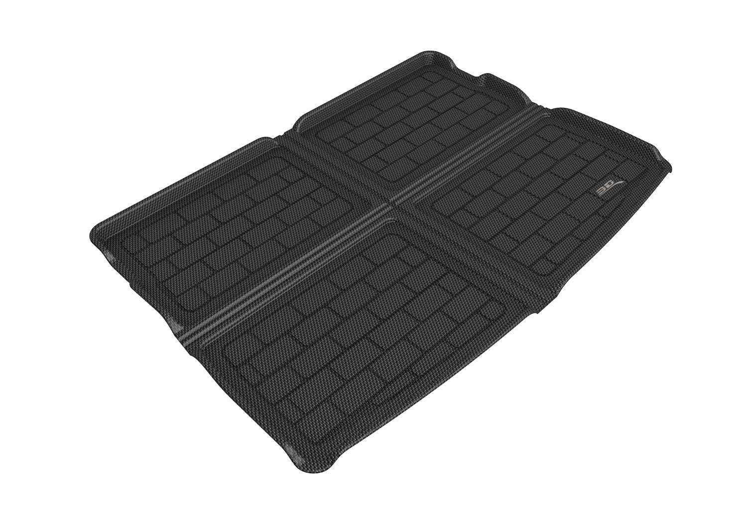 3D Maxpider 2021-2024 Volkswagen Golf GTI Golf R Kagu Carbon Fiber Prints Black Foldable Cargo Liner M1VW1181309