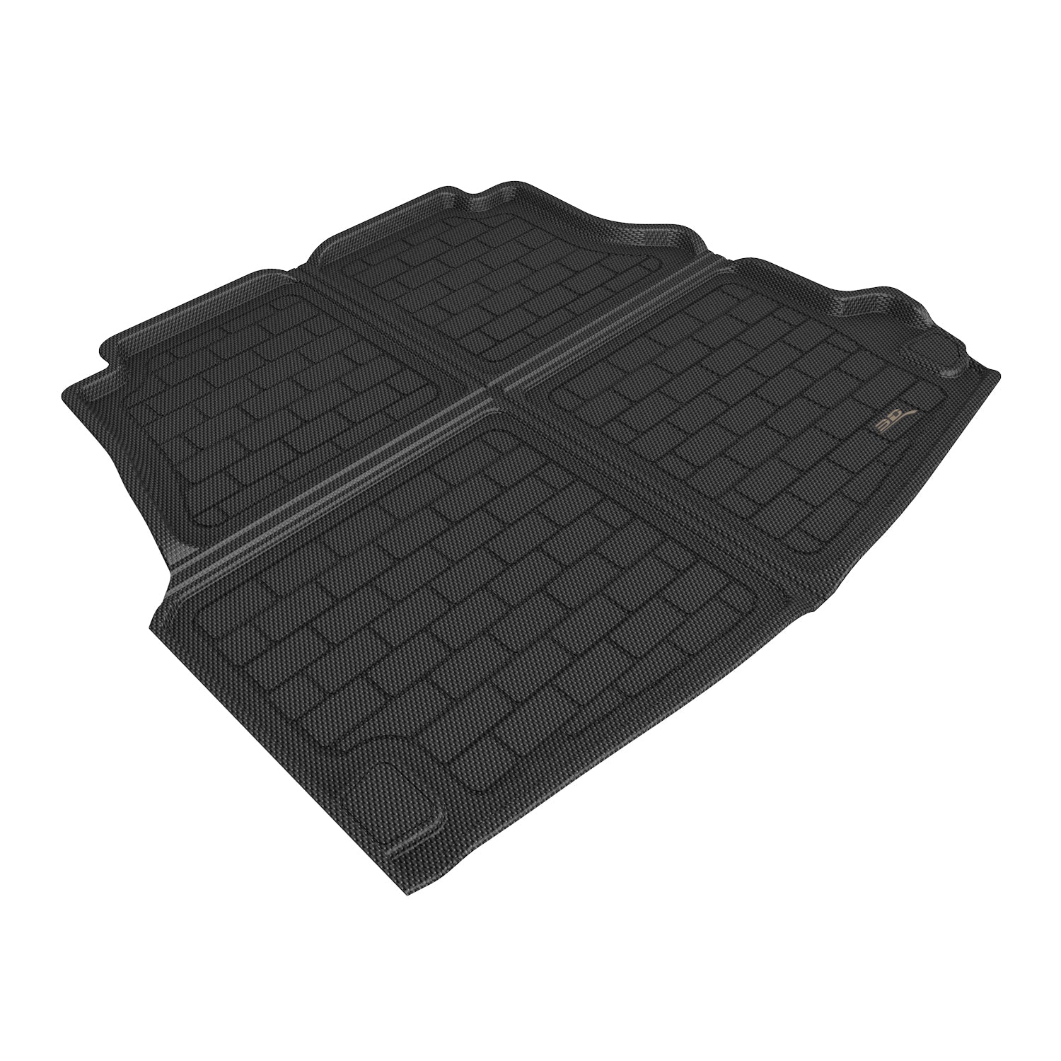 3D Maxpider 2022-2024 Mercedes-Benz C Class Custom Fit Kagu Cargo Liner Carbon Fiber Embossed Pattern Black M1MB1581309