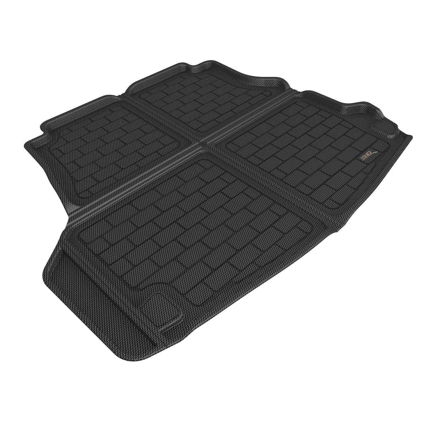 3D Maxpider 2022-2024 Mercedes-Benz C Class Custom Fit Kagu Cargo Liner Carbon Fiber Embossed Pattern Black M1MB1621309