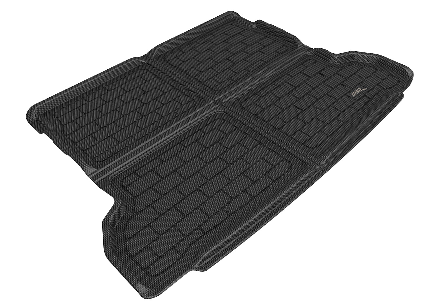 3D Maxpider 2020-2024 Mercedes-Benz GLB Class Custom Fit Kagu Cargo Liner Carbon Fiber Embossed Pattern Black M1MB1441309