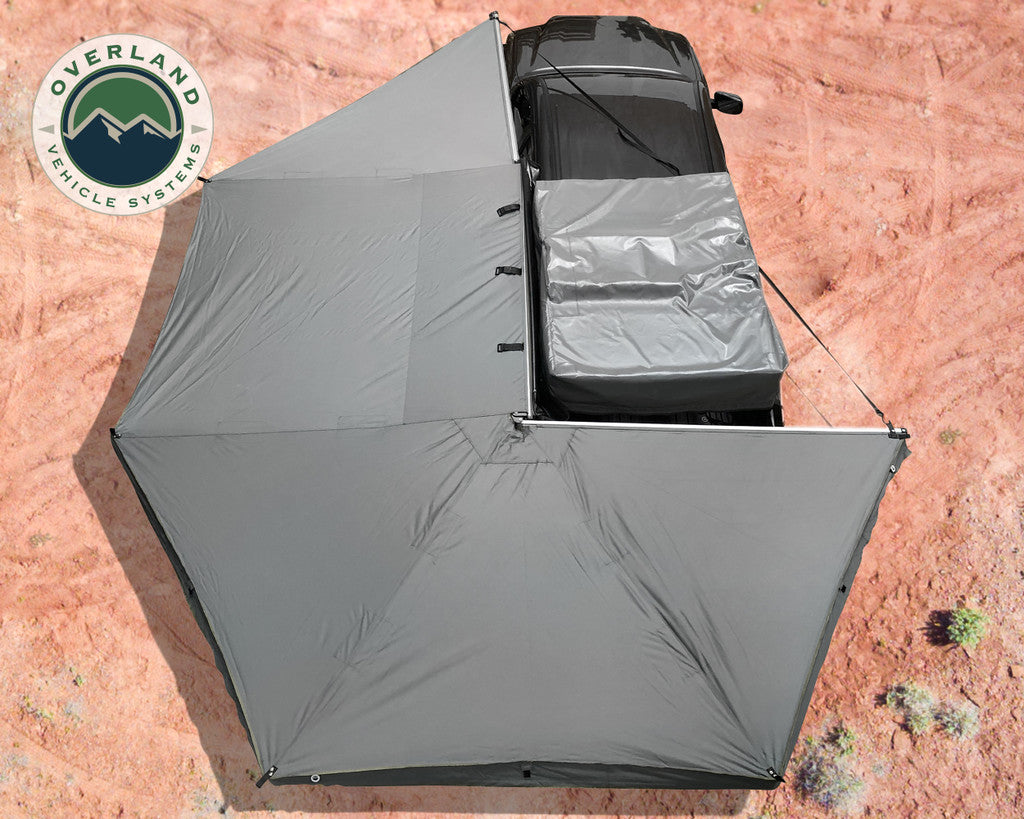 OVS Nomadic Awning 270 Dark Gray Cover With Black Transit Cover Driver Side & Brackets 19519907