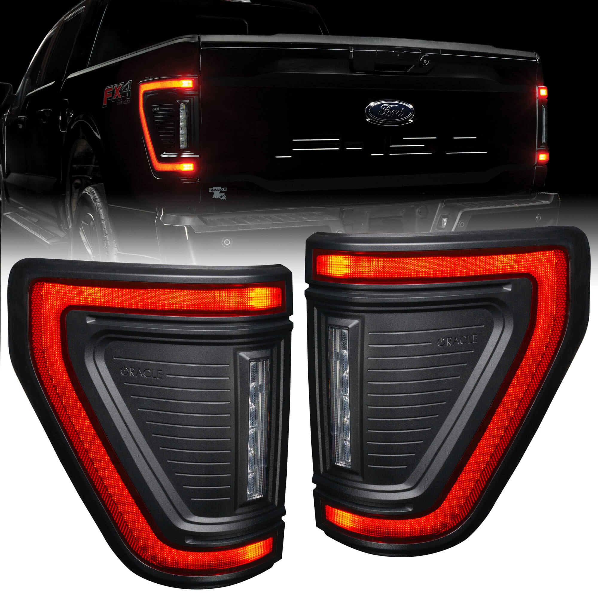 Oracle Lighting 2021-2024 Ford F-150 Flush Style LED Tail Lights 5910-504