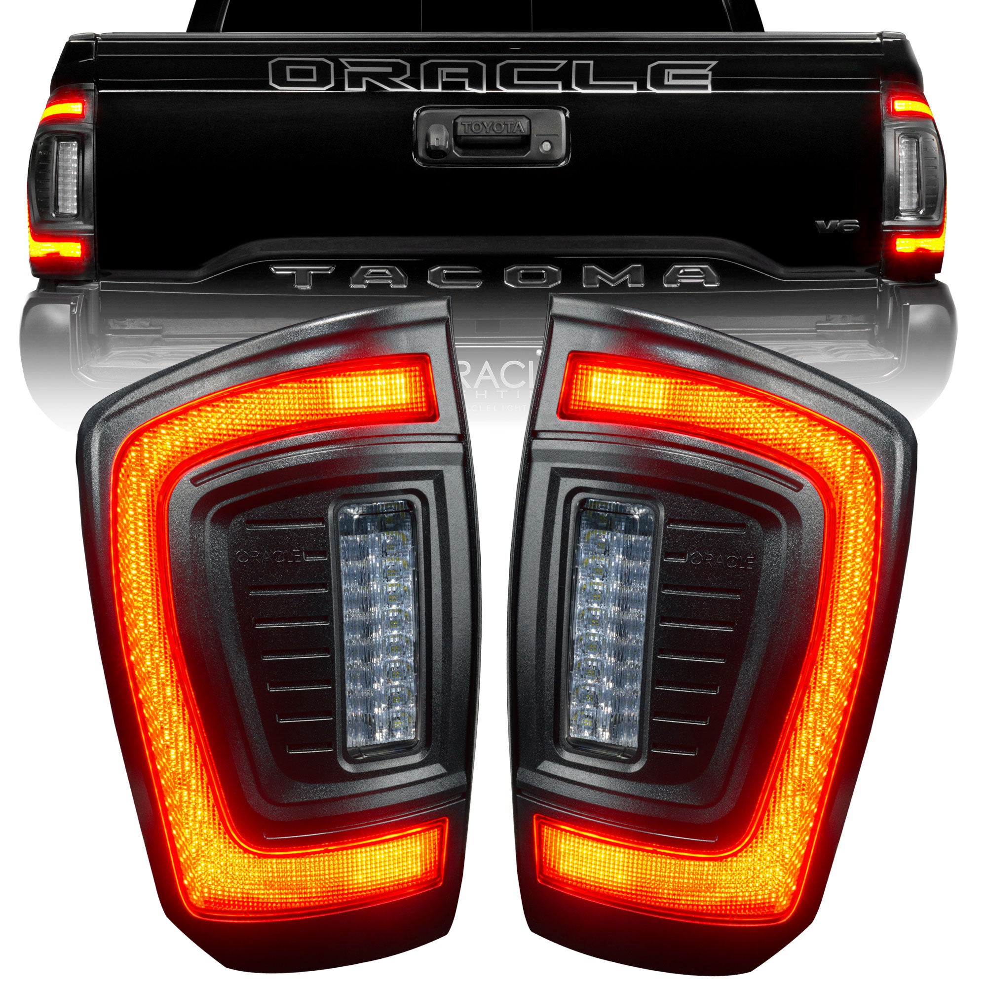 Oracle Lighting 2016-2023 Toyota Tacoma Gen 3 Flush Style LED Tail Lights 5911-504
