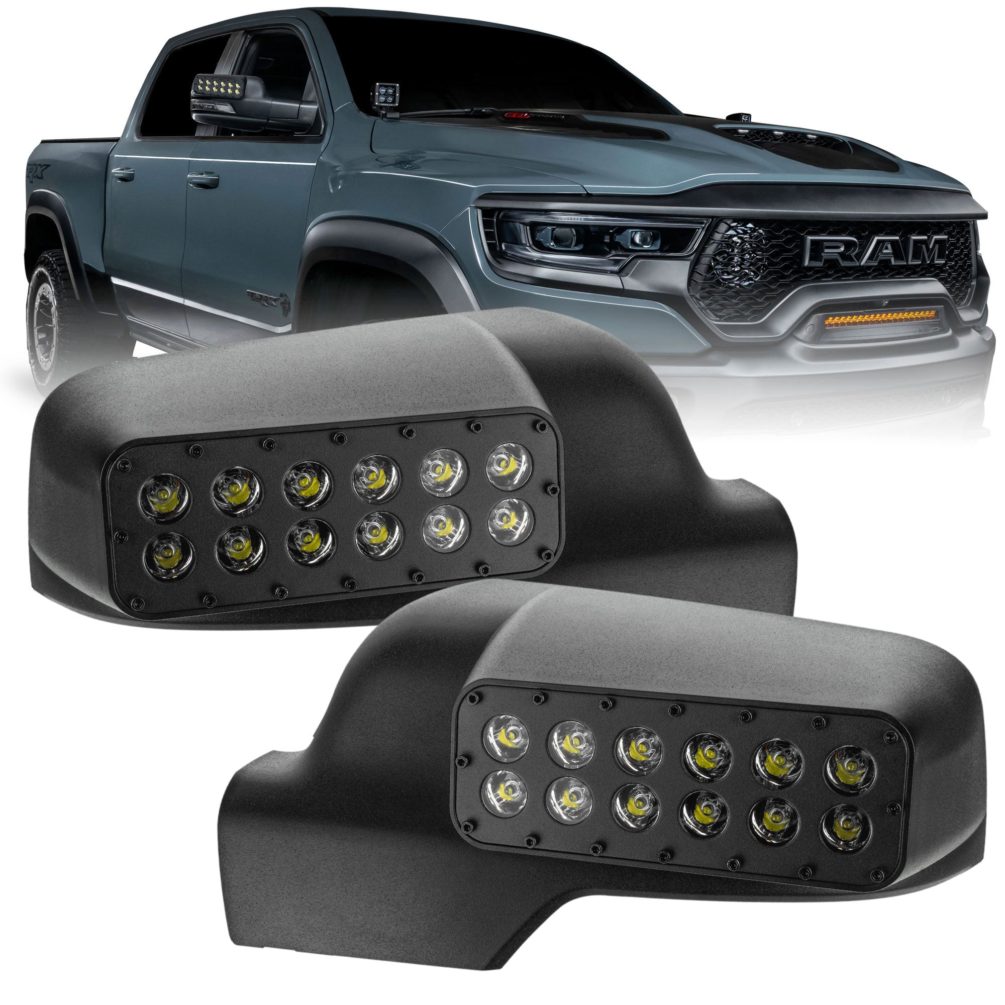 Oracle Lighting 2019-2023 Dodge Ram 1500 DT LED Off-Road Side Mirror Ditch Lights 5914-001