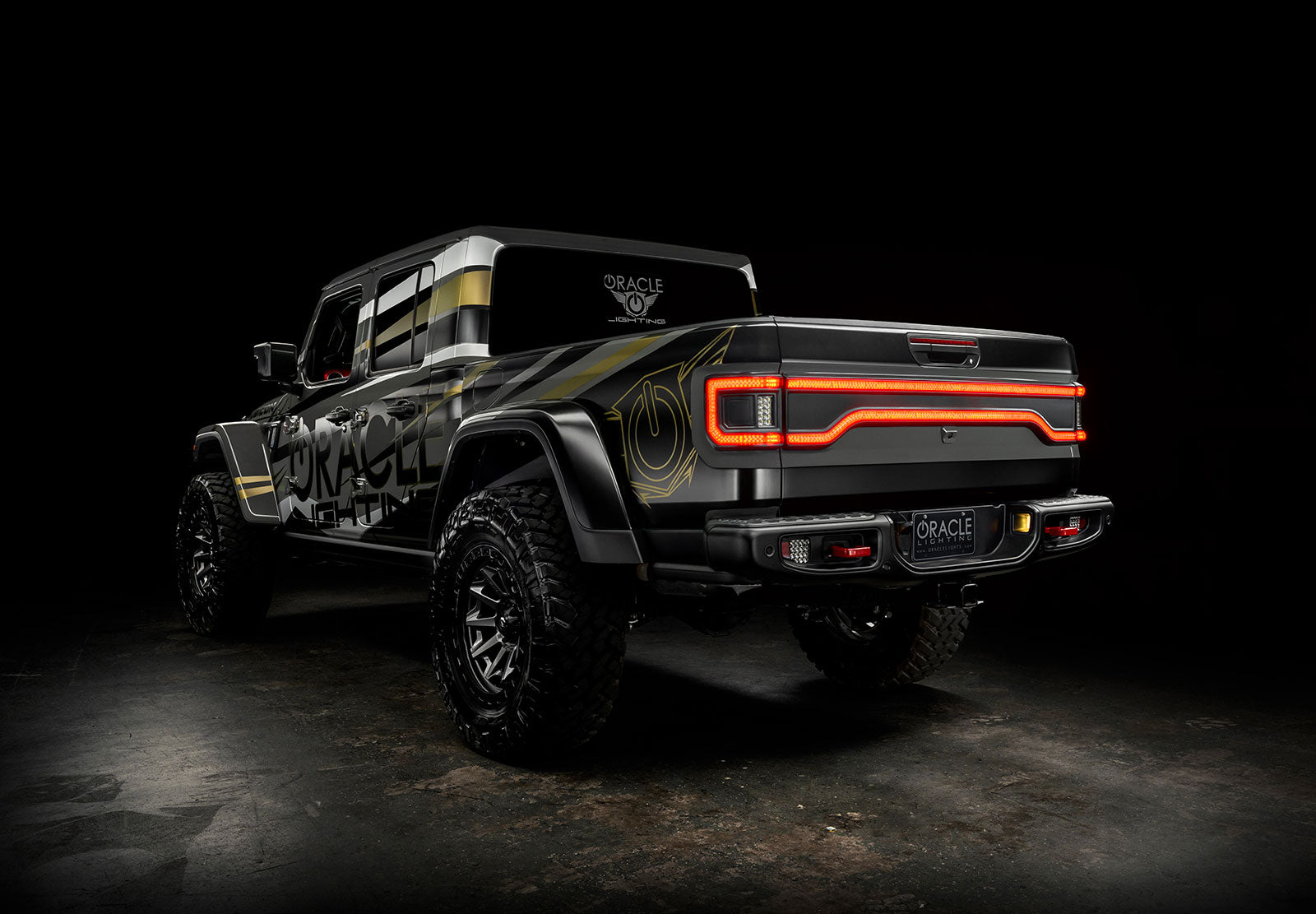 Oracle Lighting Jeep Gladiator JT Racetrack Flush Style LED Tailgate Panel Light Tinted Lens 5918-504-T