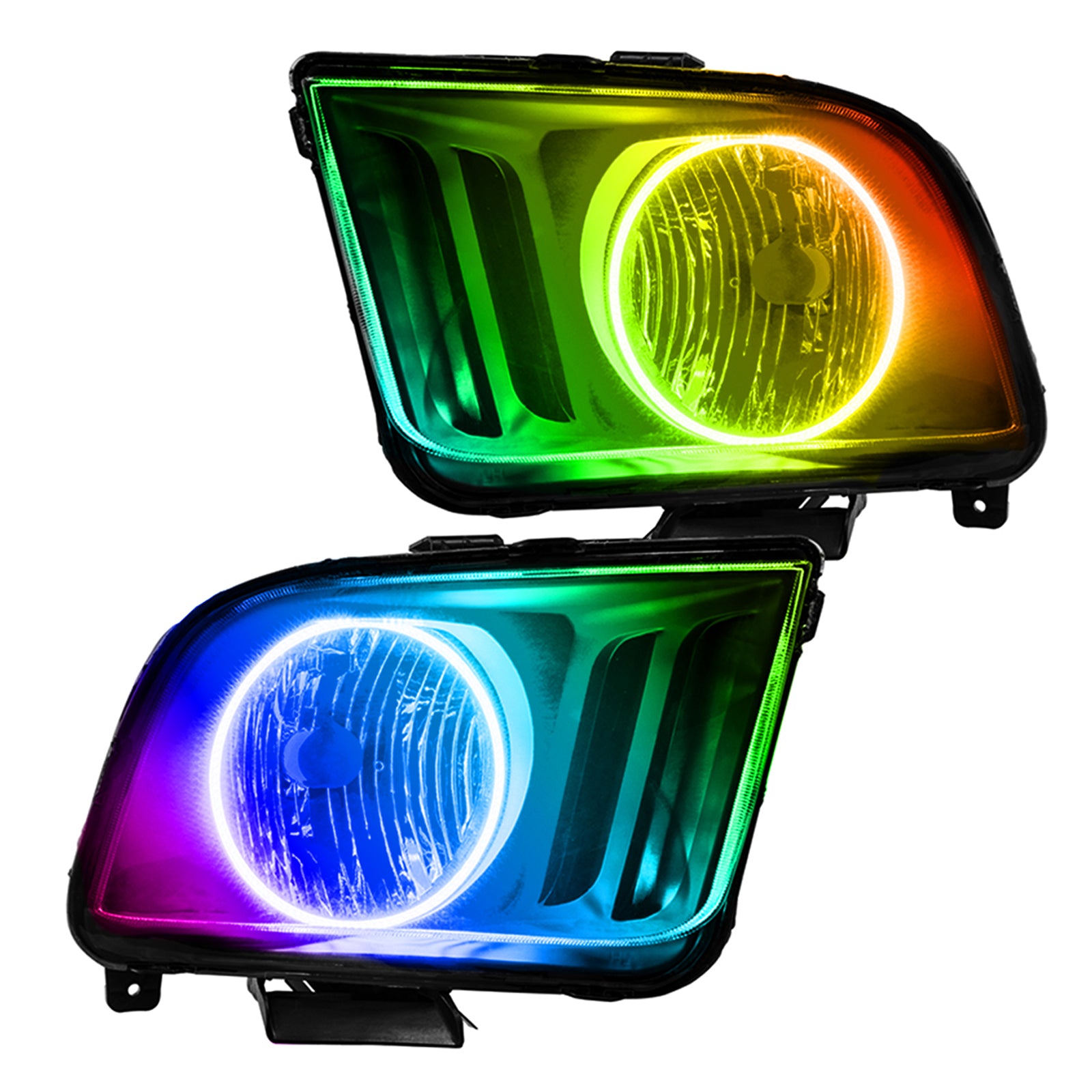 Oracle Lighting 2005-2009 Ford Mustang Pre-Assembled LED Halo Headlights 7048-334