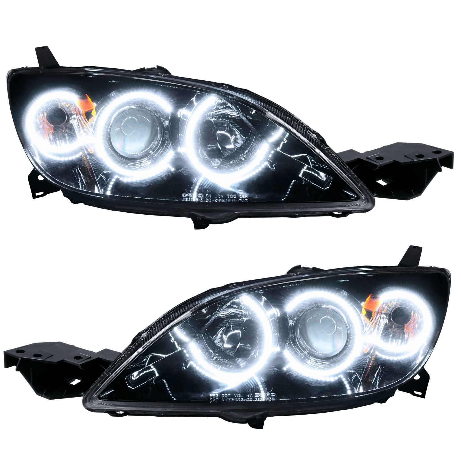 Oracle Lighting 2004-2009 Mazda 3 Sedan Non HID Pre-Assembled LED Halo Headlights 8174-001