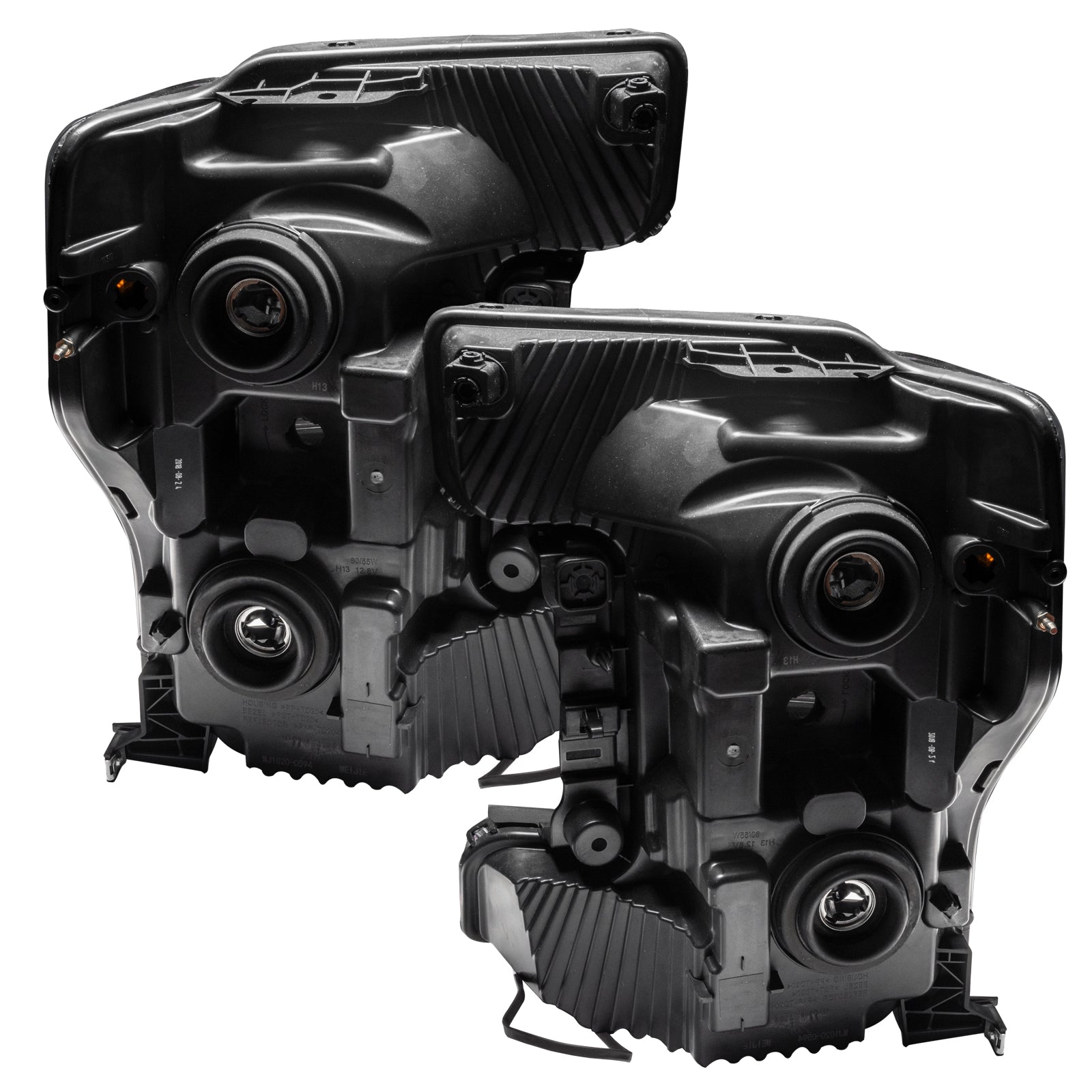 Oracle Lighting 2017-2019 Ford F-250 350 Superduty Dynamic ColorSHIFT Pre Assembled Headlights Halogen Bezel Black 8203-332