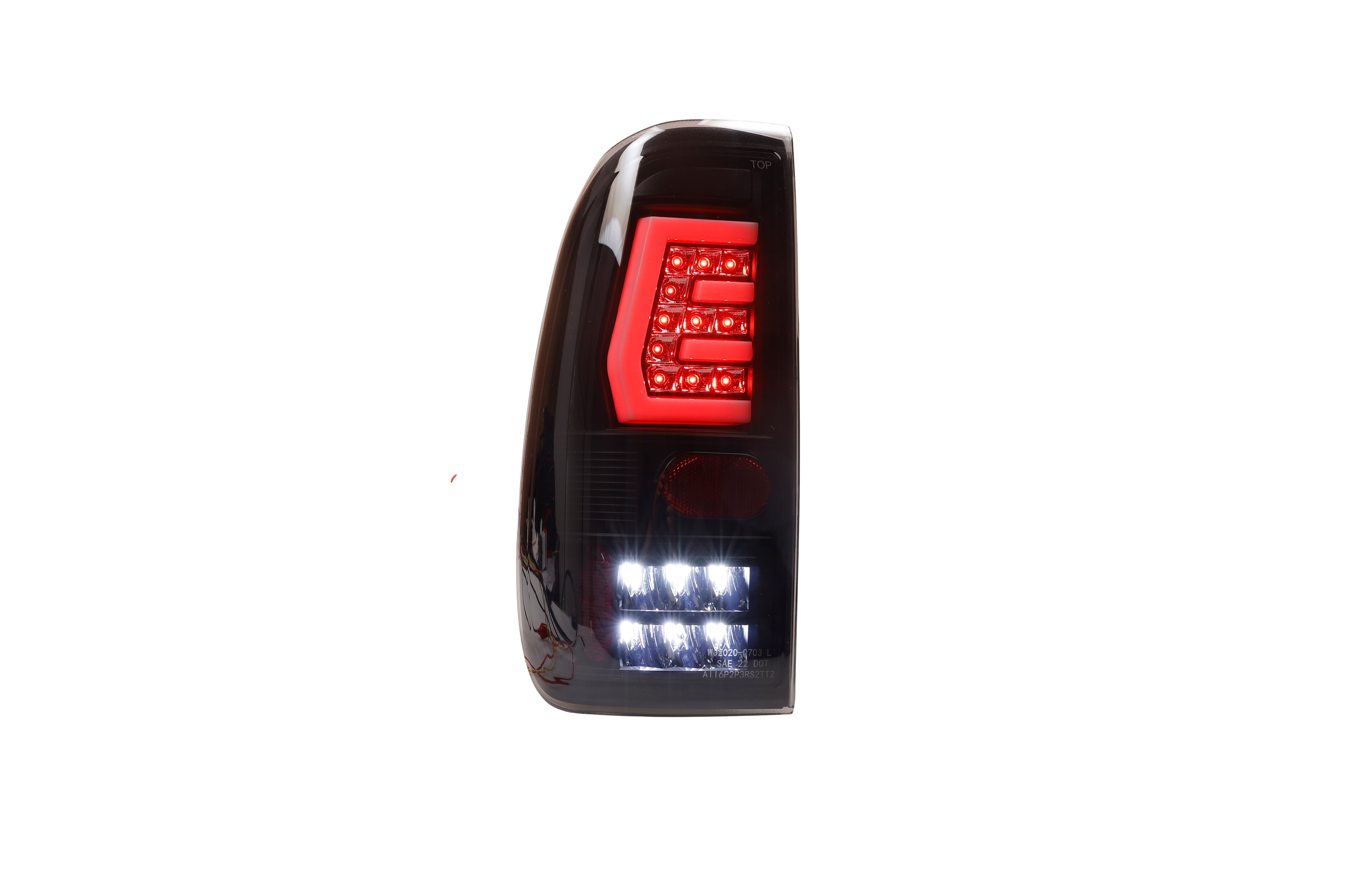 Winjet 1997-2003 Ford F-150 1997-2007 Ford F-250 1999-2007 Ford F-350 Black Smoke LED Tail Lights CTWJ-0703-BS