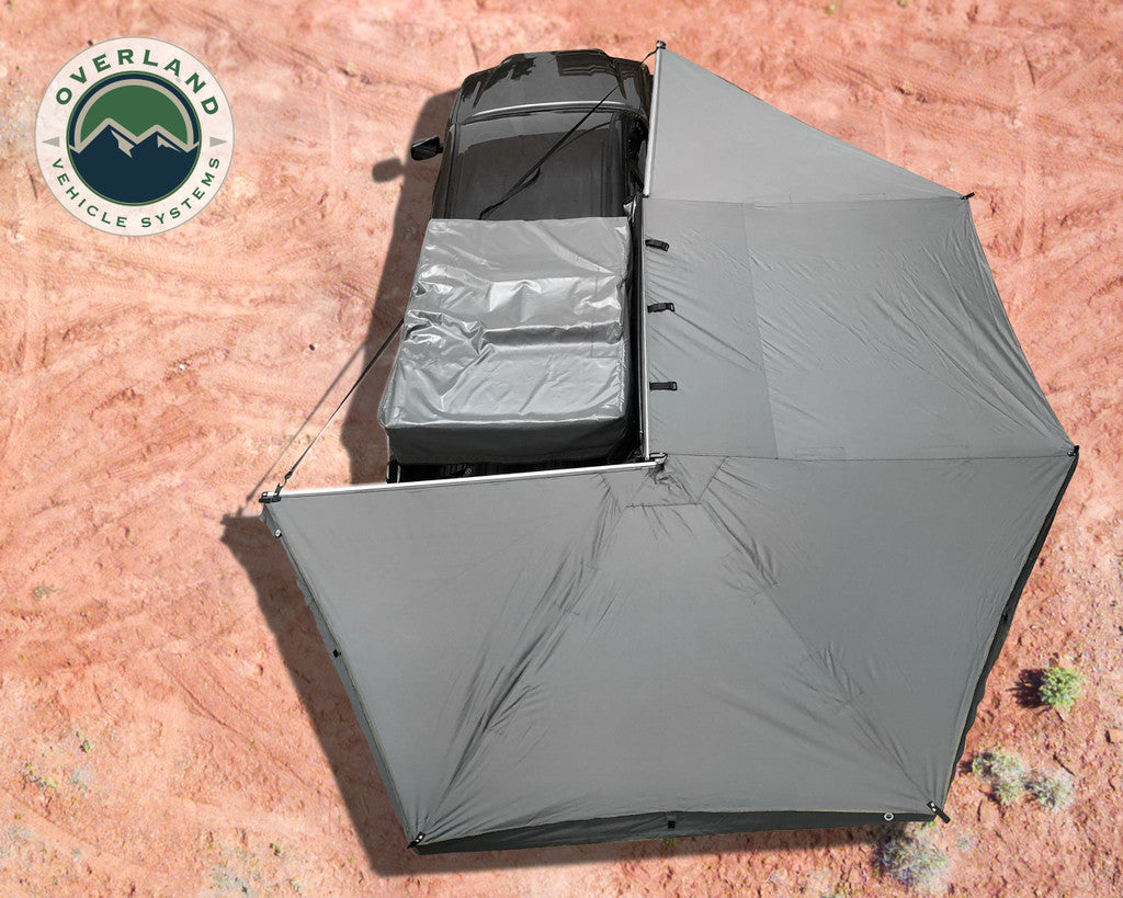 OVS Nomadic Awning 270 Dark Gray Cover With Black Transit Cover Passenger Side & Brackets 19529907