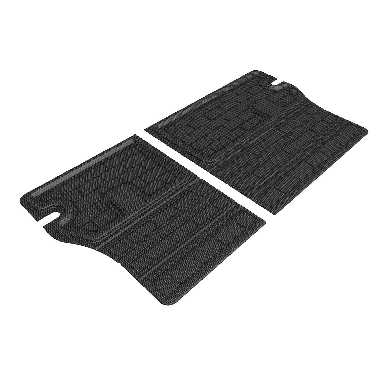 3D Maxpider 2019-2024 Subaru Forester Custom Fit Kagu Seatback Protector Carbon Fiber Embossed Pattern Cargo Liner Black Q1SB0241309