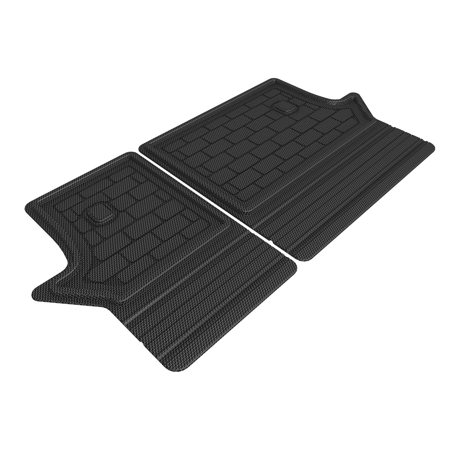 3D Maxpider 2019-2024 Toyota Rav4 Custom Seatback Protector Kagu Carbon Fiber Embossed Pattern Black Q1TY2541309