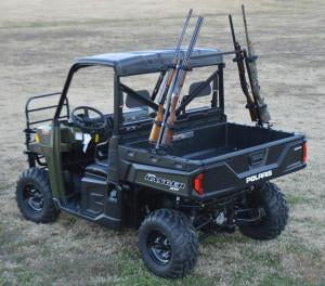 Great Day Quick-Draw Sporting Clays Gun Rack Mounts To The Bedsides Of Utv'S Holds 4 Guns Adjustable 36"-60" QD804SC