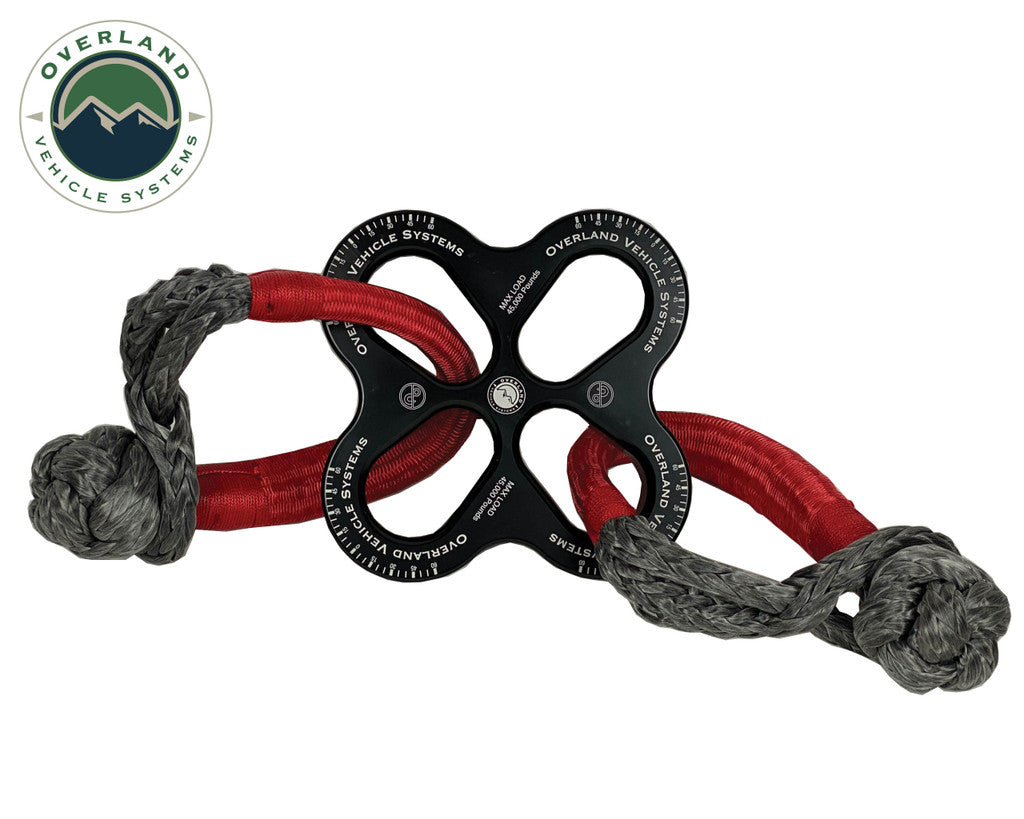 OVS R.D.L. 8" Recovery Distribution Link 45,000 lb Black 5.8" Soft Shackles 19-7580