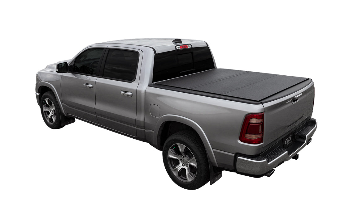 LOMAX 2019-2024 Dodge Ram 2500 3500 6' 4" Box Black Urethane Split Tonneau Cover B3040069