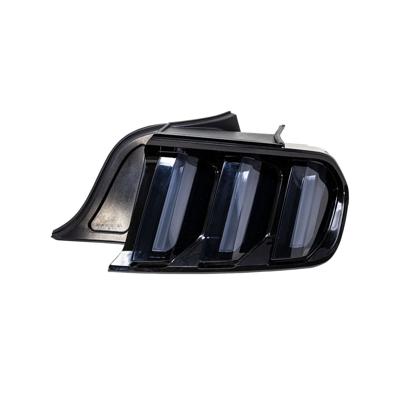 Winjet 2015-2023 Ford Mustang Performance Tail Light With Sequential Turn Signal Glossy Black Smoke CTRNG0636-GBS