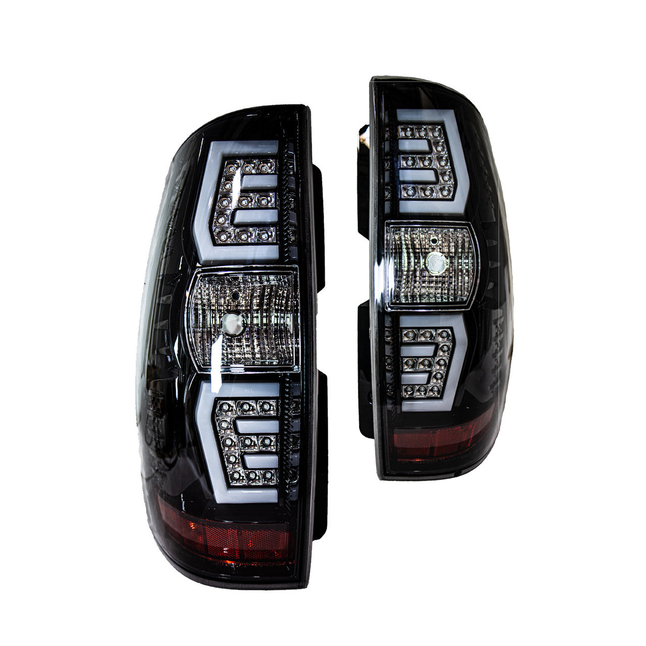 Winjet 2007-2013 Chevrolet Suburban Tahoe LED Sequential tail light Gloss Black Clear CTRNG0663-GBC-SQ