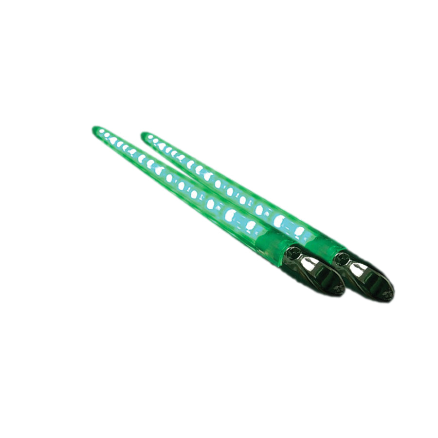 Race Sport Accent Bar Green 13 Inch Extreme Series Pair RS-VLED_13-G
