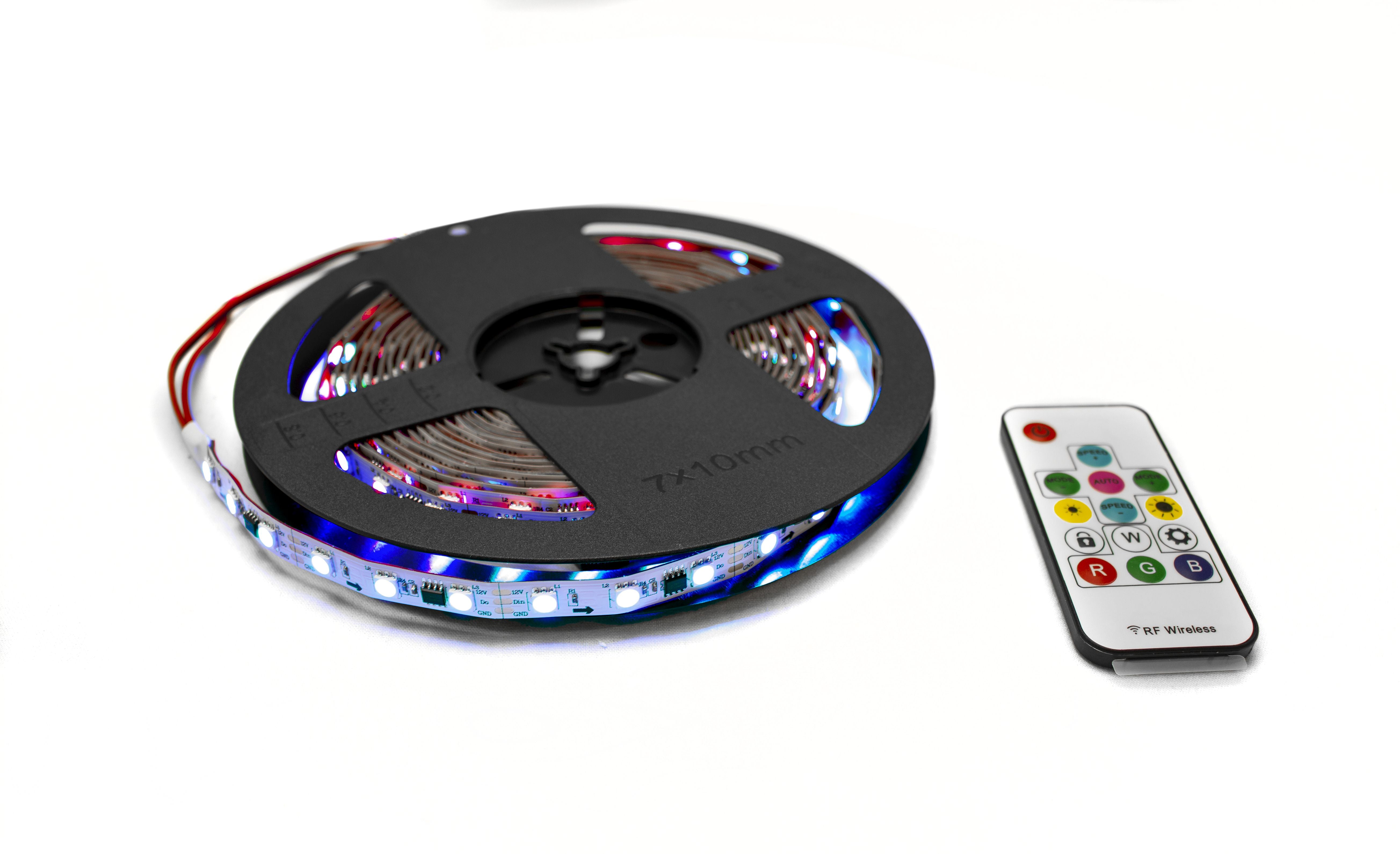 Race Sport 16.4ft 5-Meter 5050 RGB Chasing Function Strip Lighting and Controller RS5M5050IP65-C