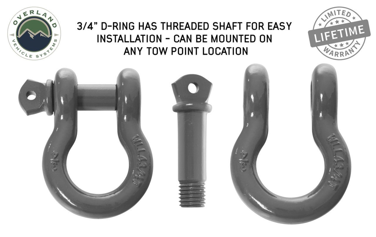 OVS Recovery Shackle 3/4" 4.75 Ton Gray Universal 19019903