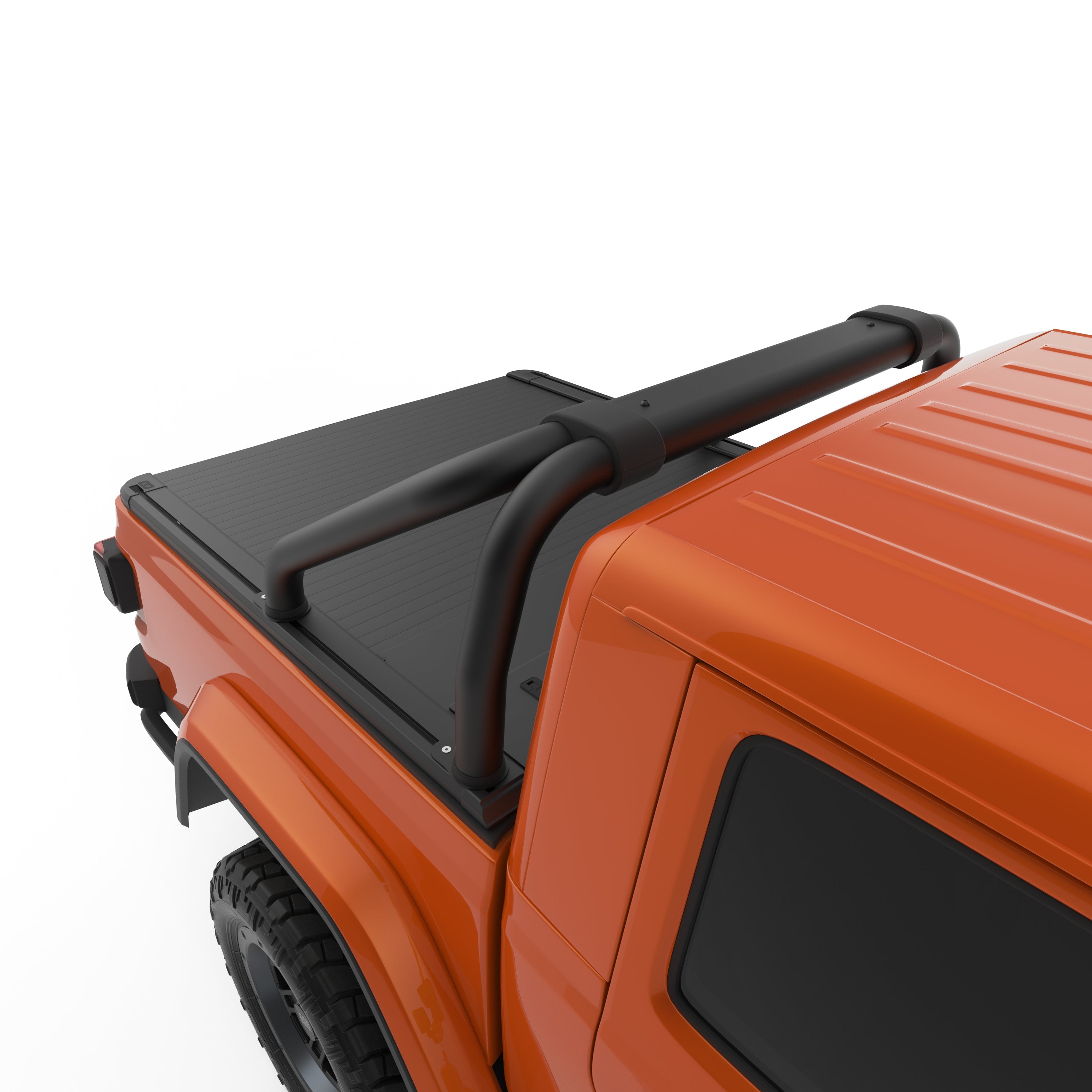 EGR 2020-2025 Jeep Gladiator Sport Crew Cab Pickup 4 Door Rolltrac S-Series Black Powder Coated Sports Bar SBAR0162