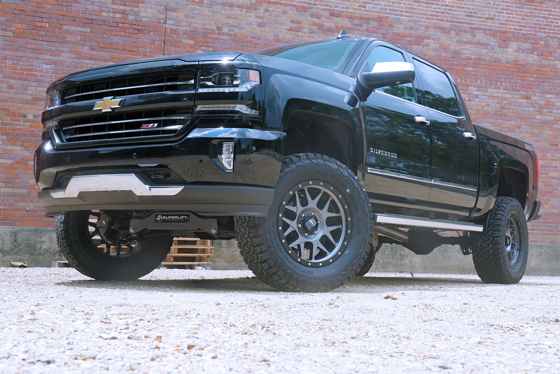 SUPERLIFT 2014-2016 Chevrolet Silverado GMC Sierra 1500 4WD 6.5" Cast Steel A-Arms Suspension Lift Kit With SL Shocks K160/86040X2