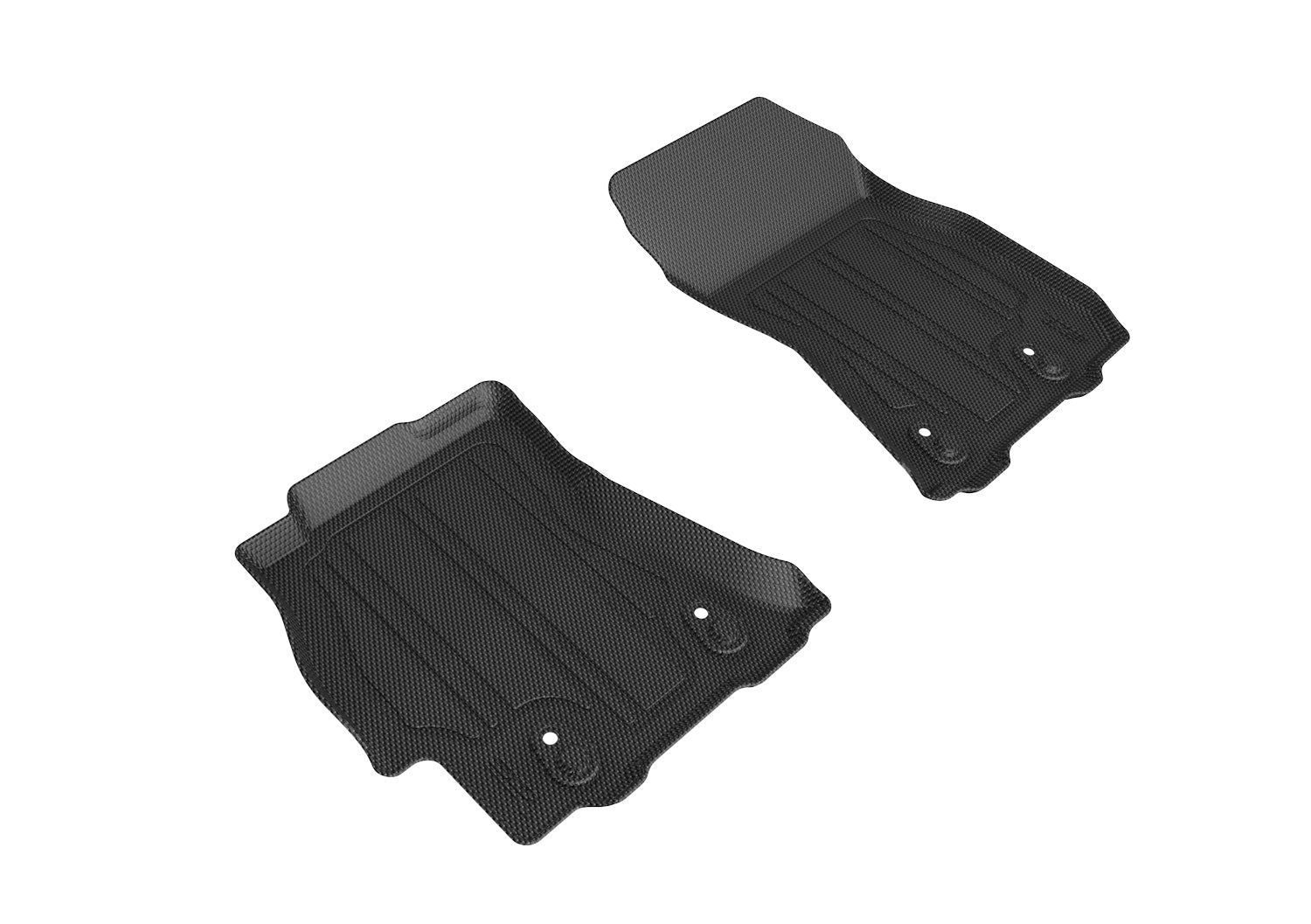 3D Maxpider 2015-2019 Subaru Legacy Outback Custom Fit Kagu 1st Row Hybrid Insert Floor Mat Carbon Fiber Embossed Pattern Black SLSB013