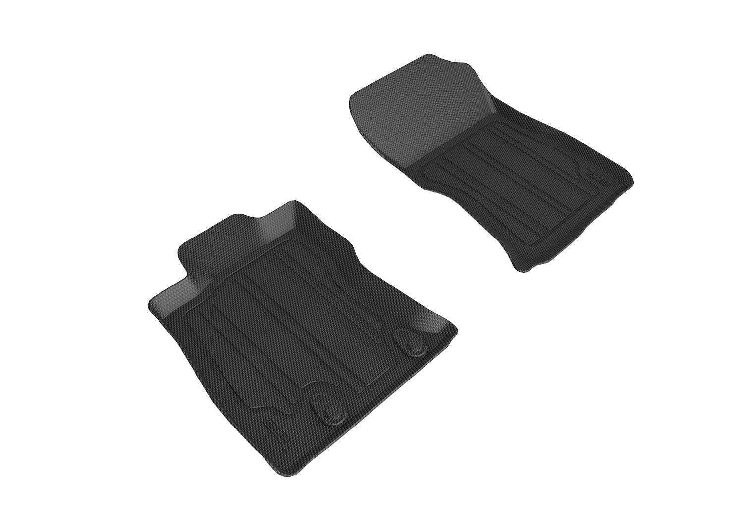 3D Maxpider 2019-2022 Subaru Forester Custom Fit Hybrid Insert Kagu 1st Row Floor Mat Carbon Fiber Embossed Pattern Black SLSB024